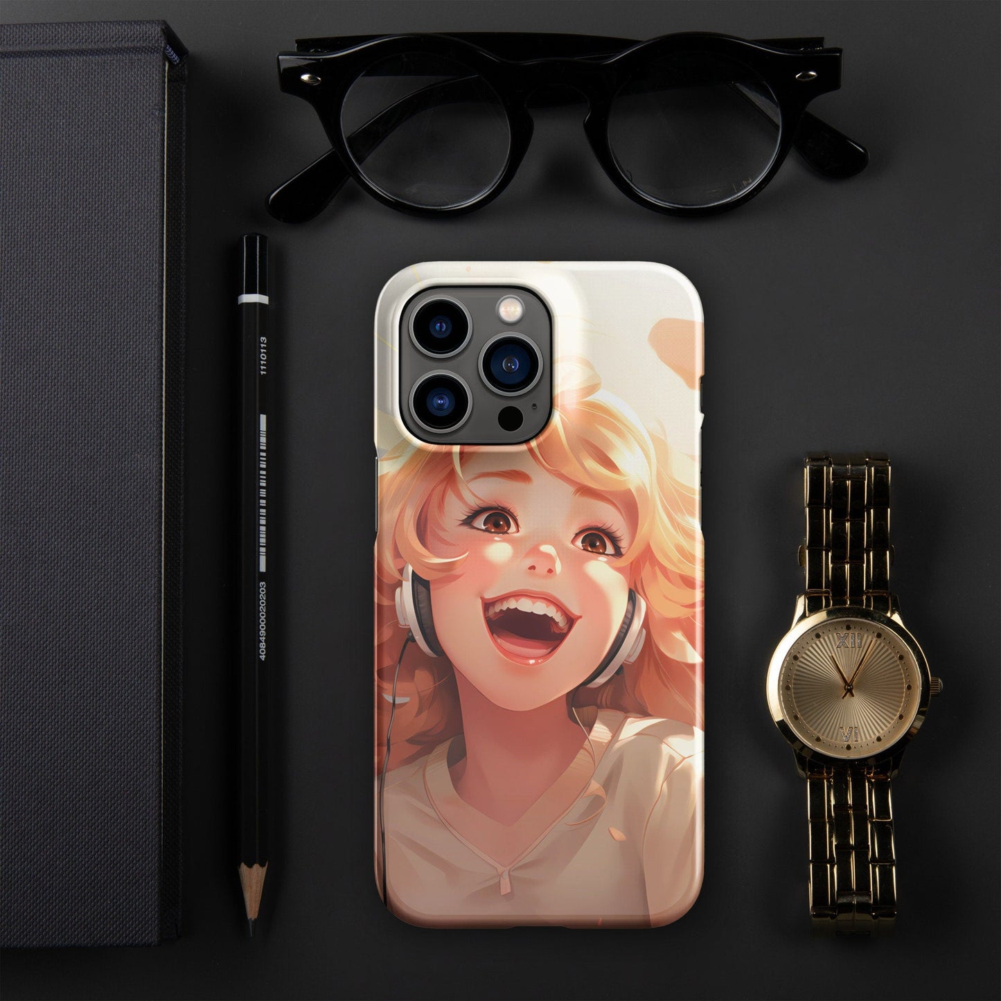 Anime Phone Case – Hot Ginger Hair Girl Picture, Protective iPhone Snap Case, Perfect Gift for Anime Lovers - Raiden Gate Design