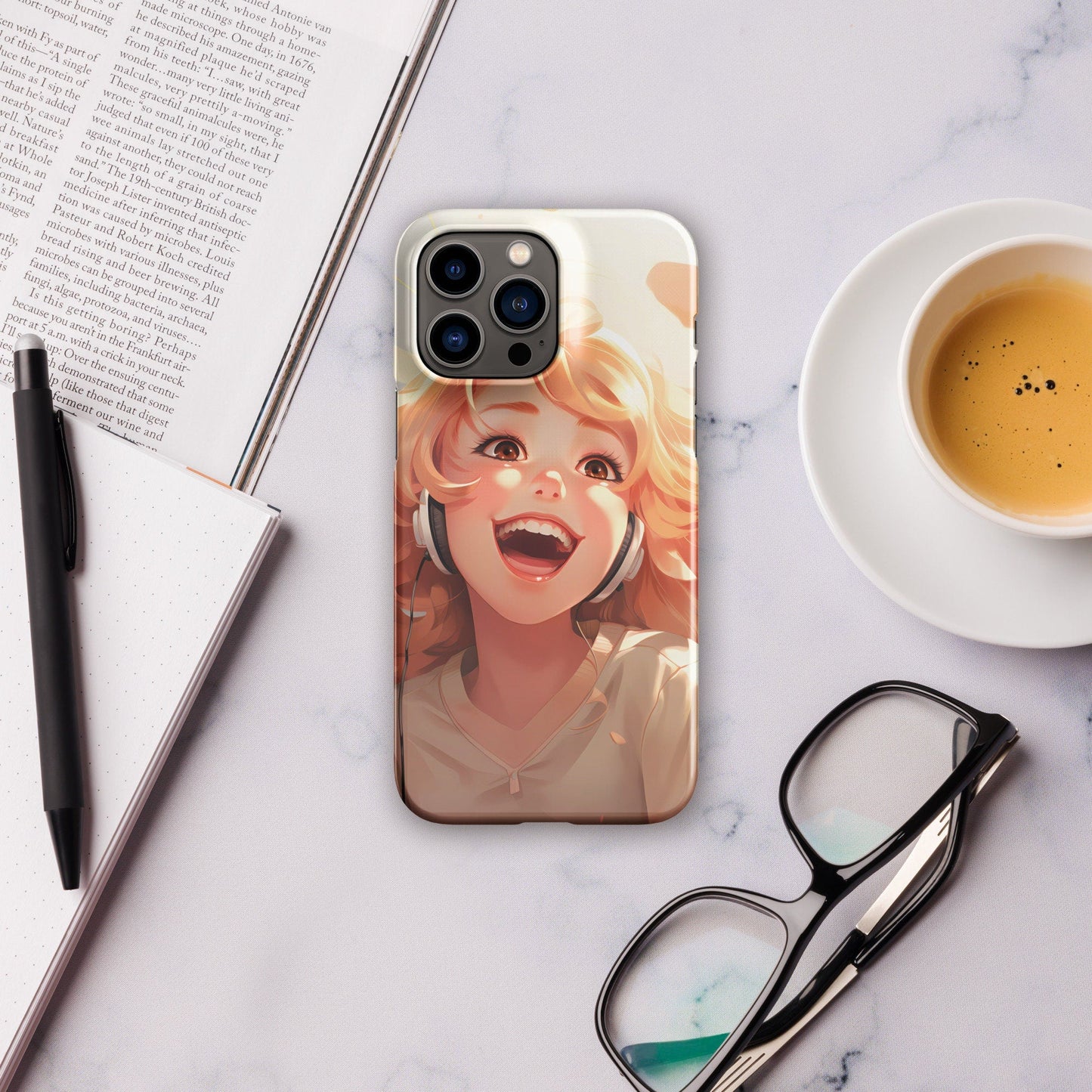 Anime Phone Case – Hot Ginger Hair Girl Picture, Protective iPhone Snap Case, Perfect Gift for Anime Lovers - Raiden Gate Design
