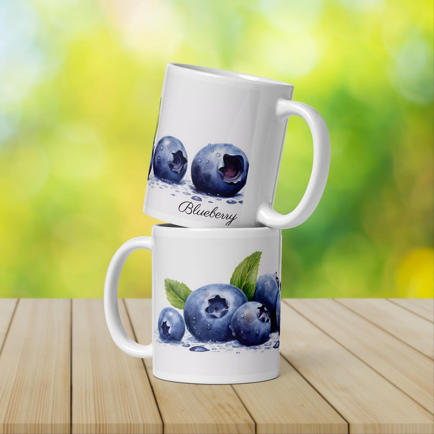 Blueberry Herbal Tea Mug | Teacup | Ceramic Tea Mug | Gifts for Her | Birthday Gift - Raiden Gate Design
