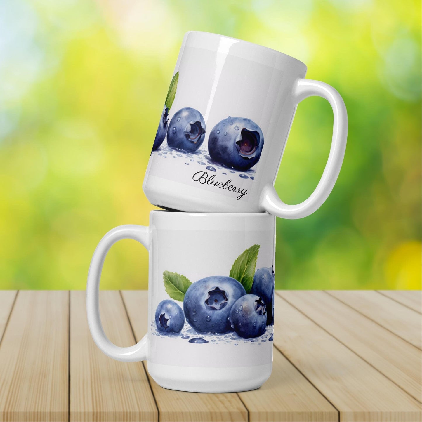 Blueberry Herbal Tea Mug | Teacup | Ceramic Tea Mug | Gifts for Her | Birthday Gift - Raiden Gate Design