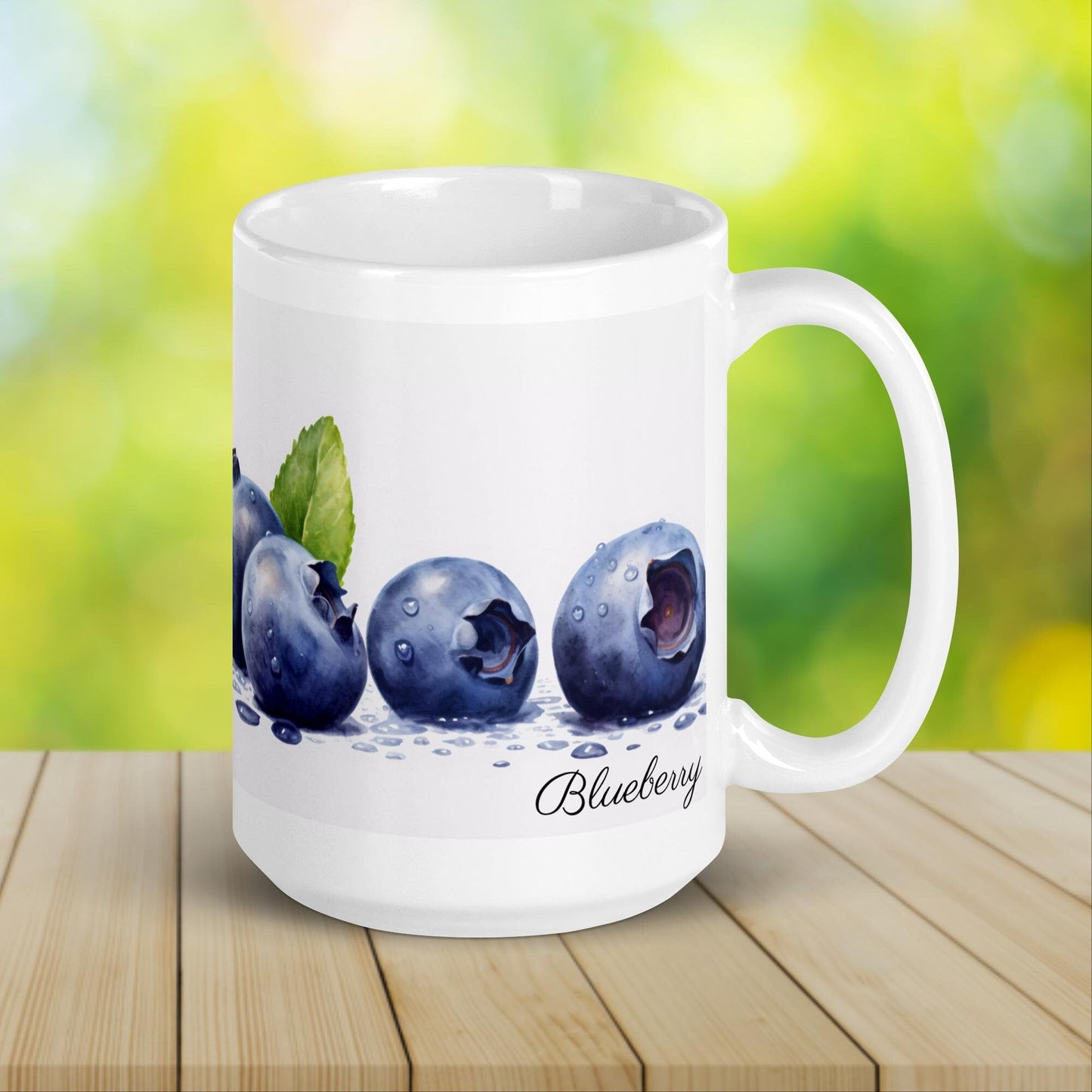 Blueberry Herbal Tea Mug | Teacup | Ceramic Tea Mug | Gifts for Her | Birthday Gift - Raiden Gate Design