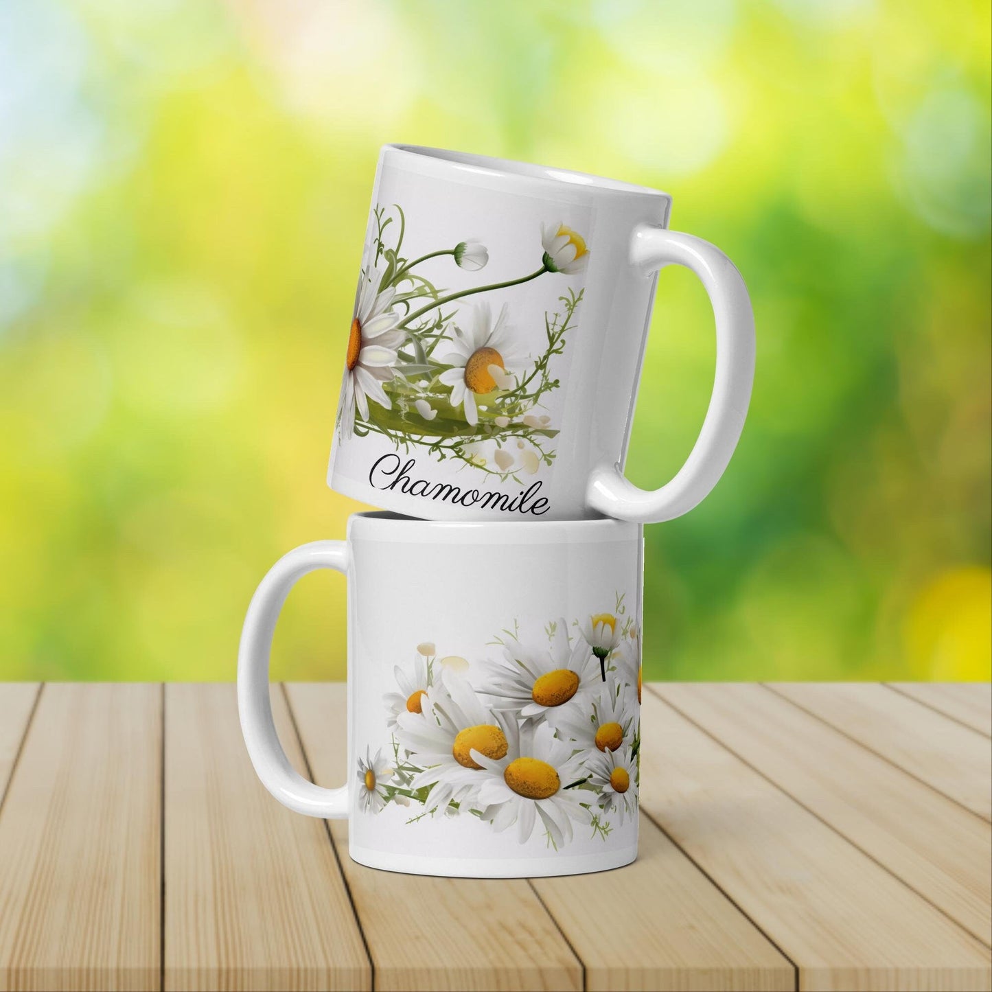 Chamomile Herbal Tea Mug | Teacup | Ceramic Tea Mug | Gifts for Her | Birthday Gift - Raiden Gate Design