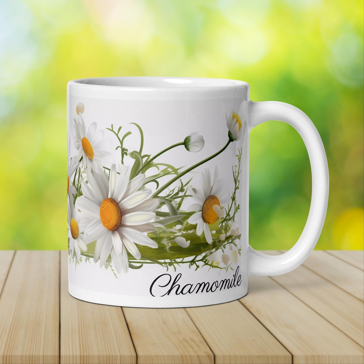 Chamomile Herbal Tea Mug | Teacup | Ceramic Tea Mug | Gifts for Her | Birthday Gift - Raiden Gate Design