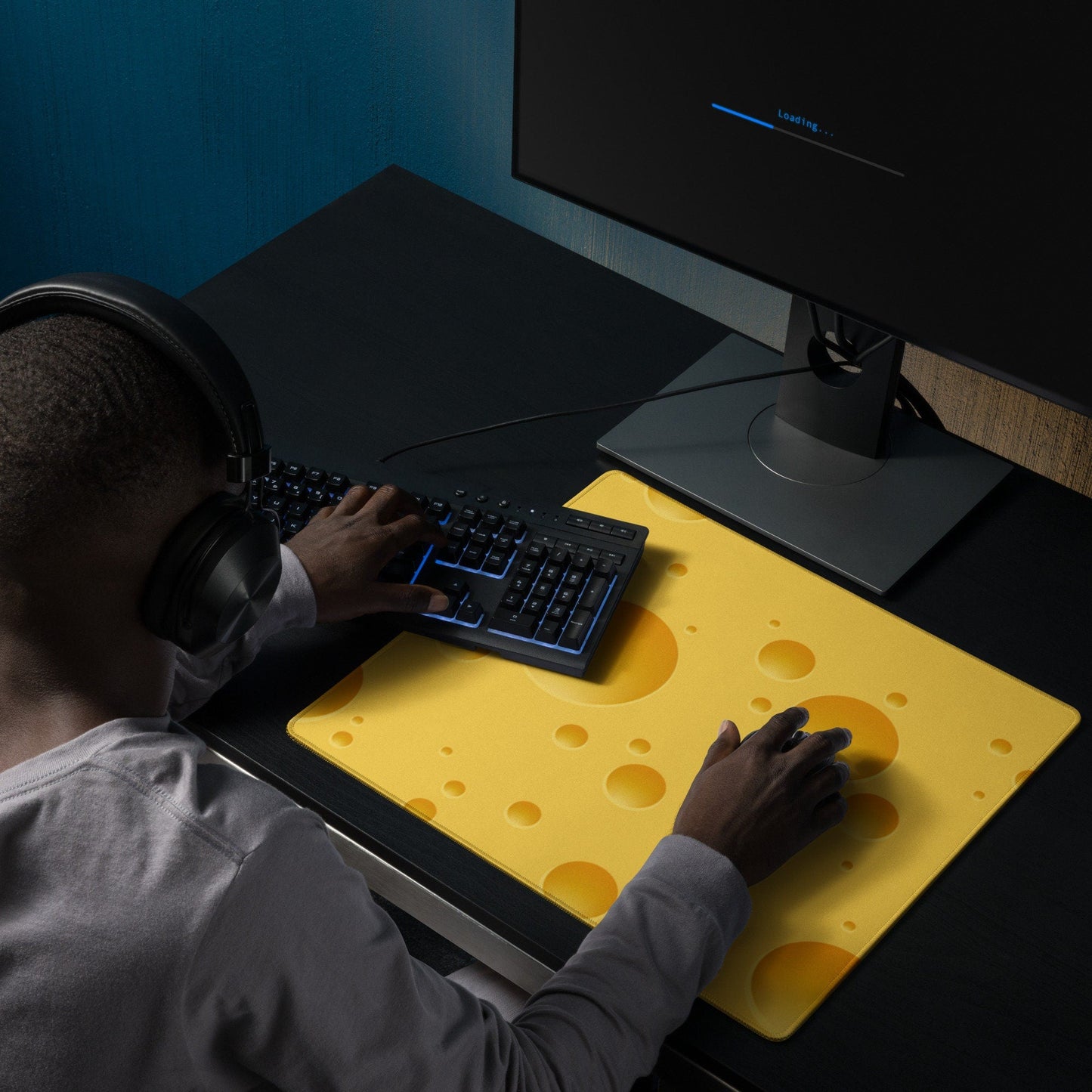 Cheese Photo Gaming Mousepad | Desk Mat | Gamer Gift | Desk Accessories | Large Mouse Pad - Raiden Gate Design