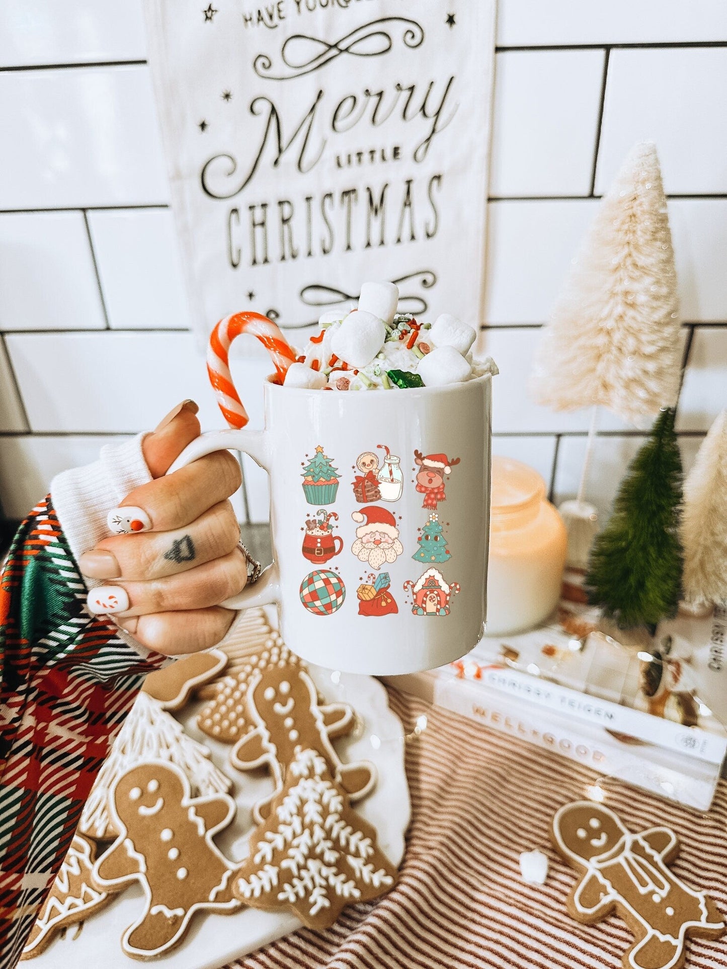 Christmas Characters | Vintage Christmas Coffee Mug | Funny Gnome Christmas Mug | Cute Christmas Season Mug for Kids - Raiden Gate Design