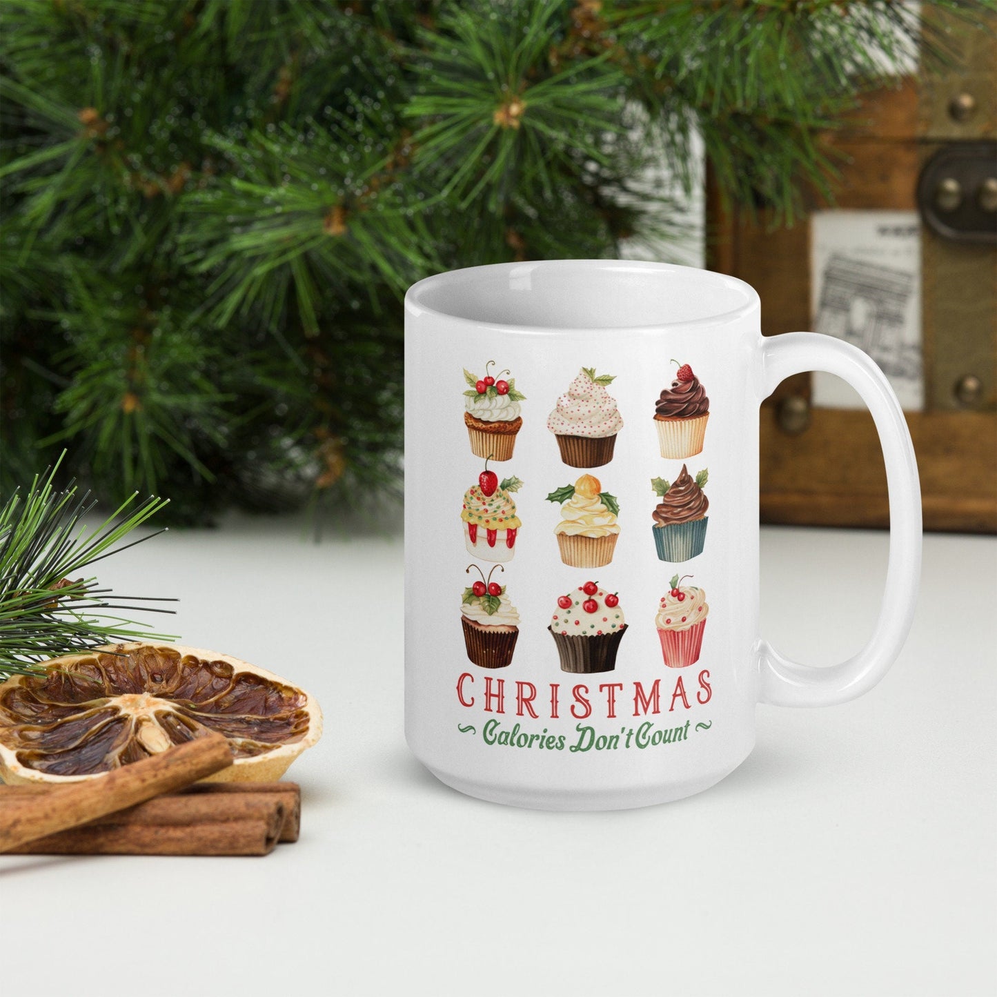 Christmas Muffins | Vintage Christmas Coffee Mug | Funny Gnome Christmas Mug | Cute Christmas Season Mug for Kids - Raiden Gate Design