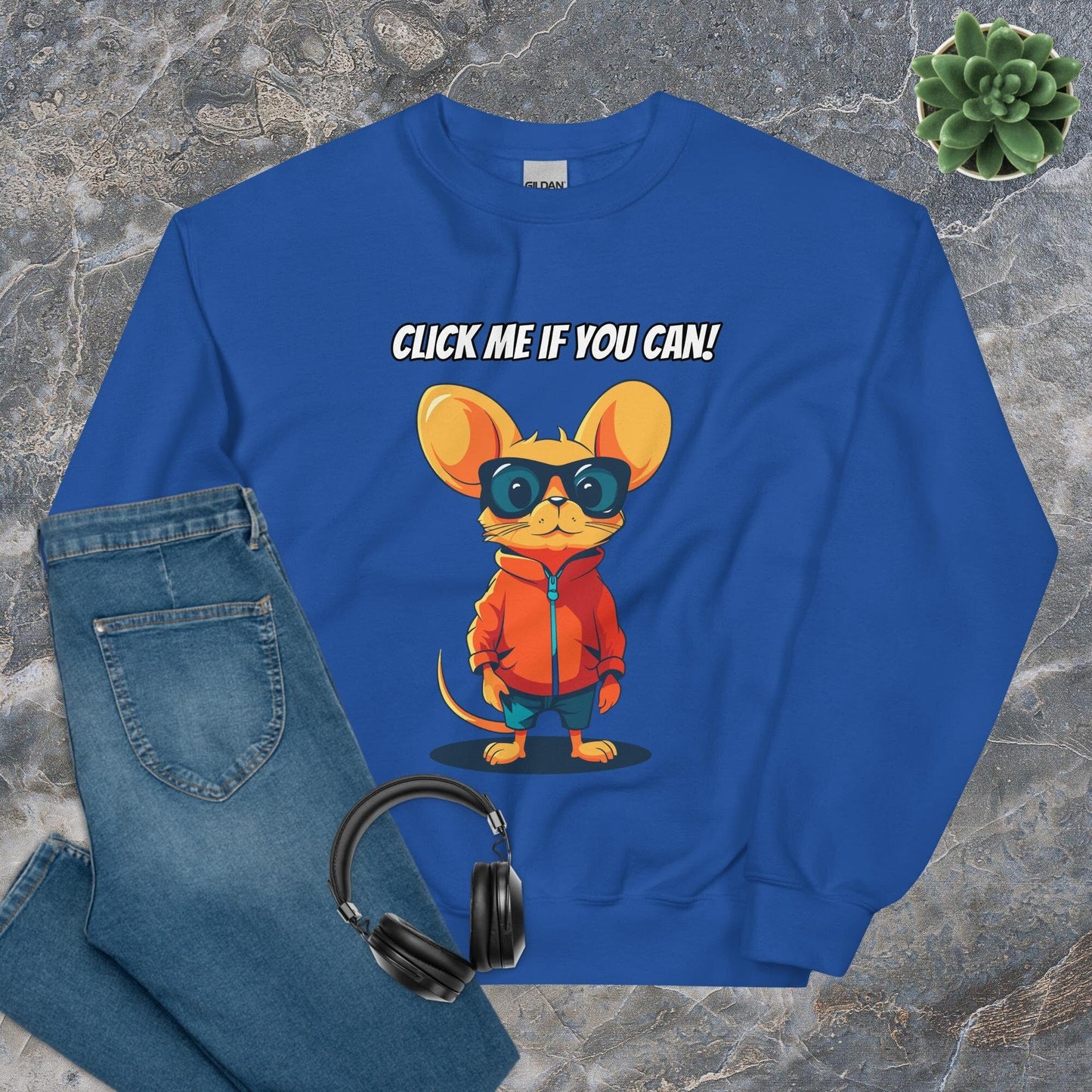 Click Me If You Can Developer Sweatshirt - Raiden Gate Design
