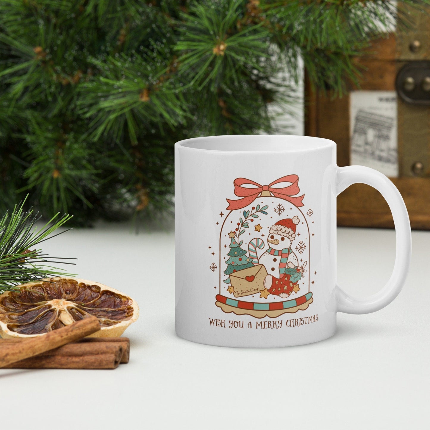 Cute Snowman Vintage Christmas Coffee Mug | Funny Gnome Christmas Mug | Cute Christmas Season Mug for Kids - Raiden Gate Design