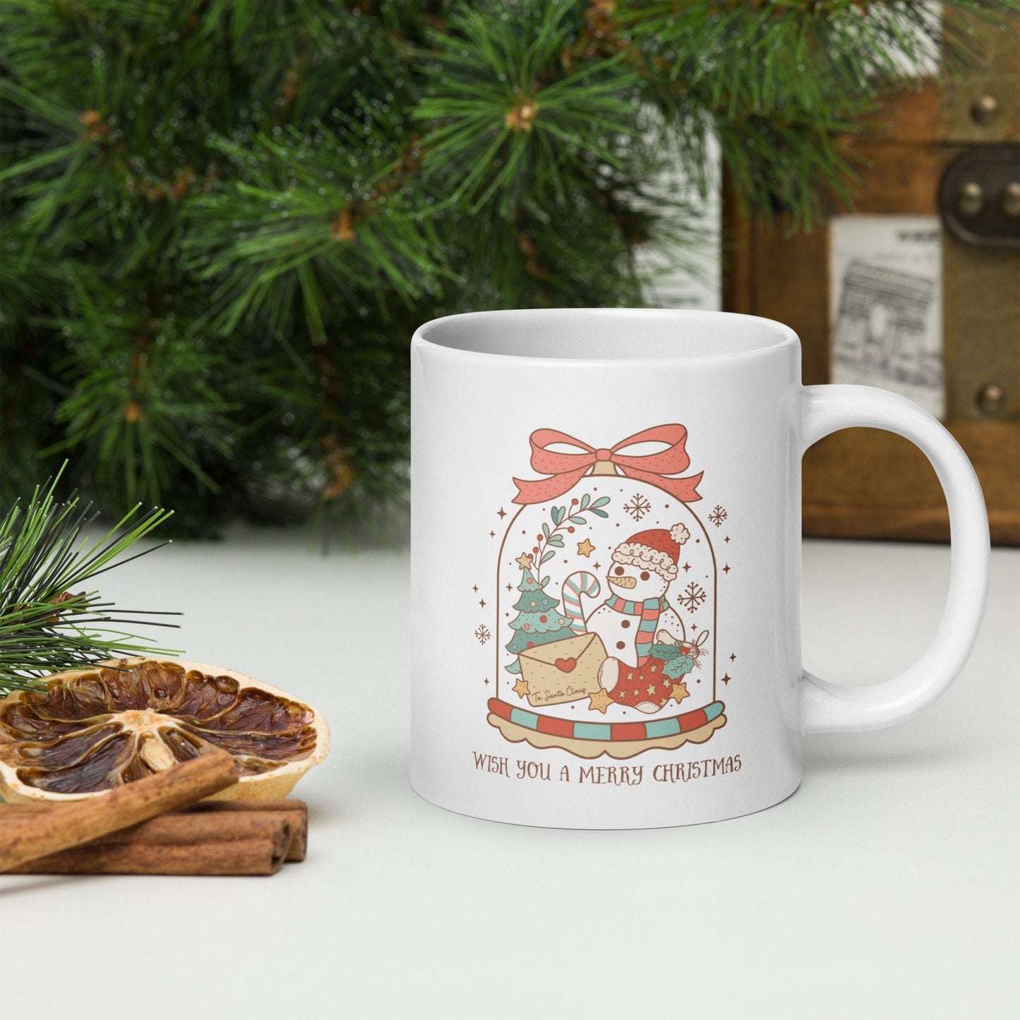 Cute Snowman Vintage Christmas Coffee Mug | Funny Gnome Christmas Mug | Cute Christmas Season Mug for Kids - Raiden Gate Design