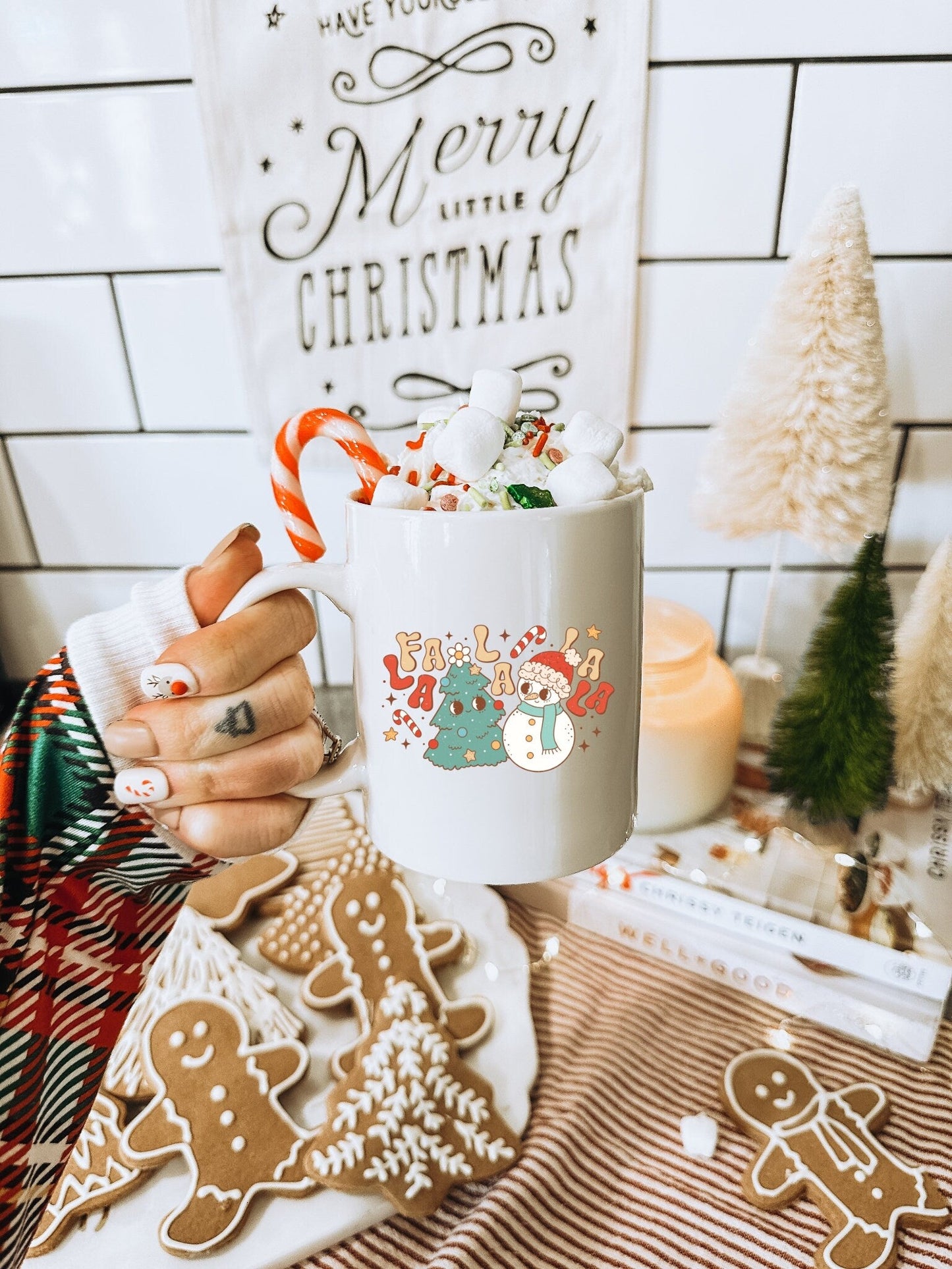 Fa - La - La - La Vintage Christmas Coffee Mug | Funny Gnome Christmas Mug | Cute Christmas Season Mug for Kids - Raiden Gate Design