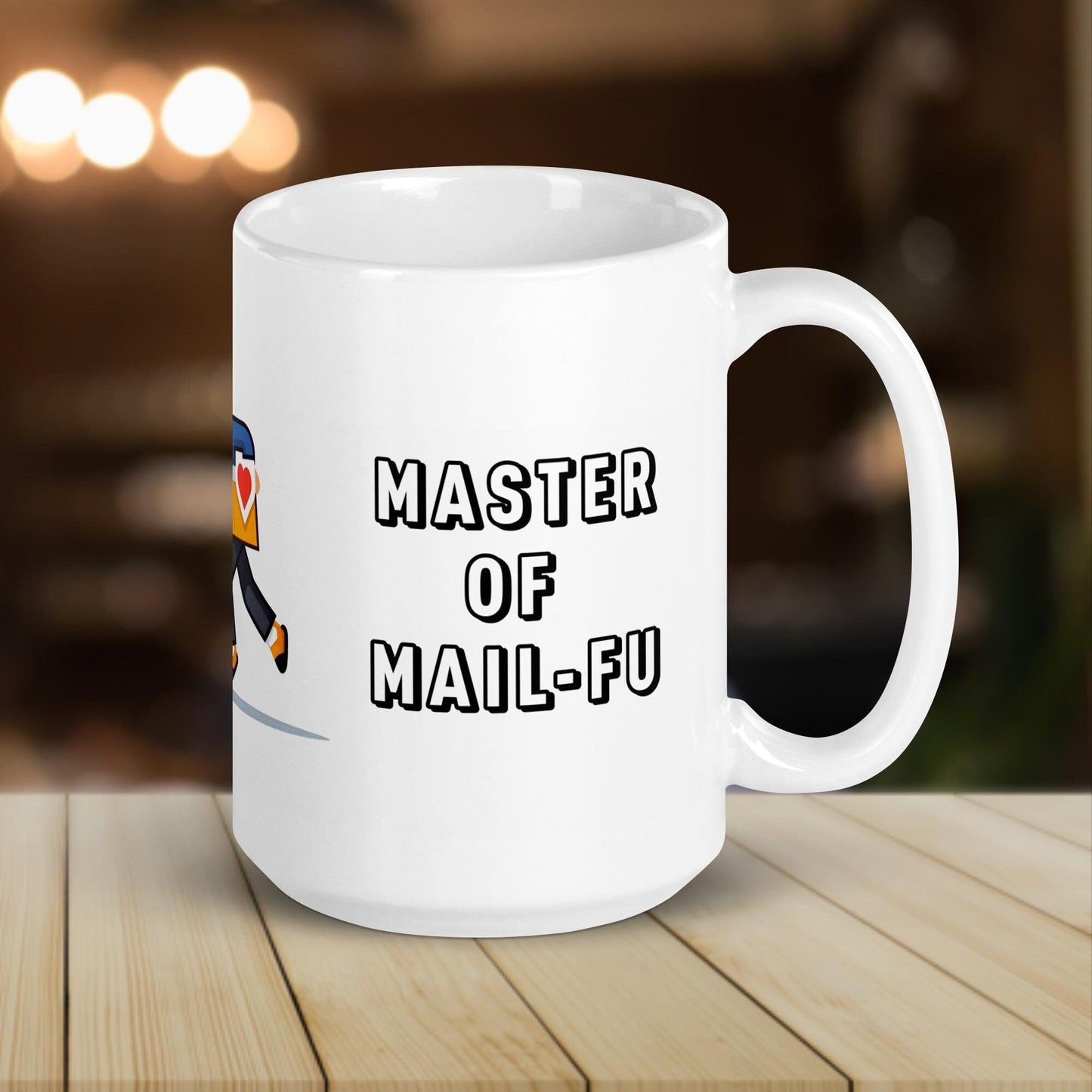 Female Postman Funny Work Mug – The “Master of Mail - fu” Perfect Mail Carrier Mug - Raiden Gate Design