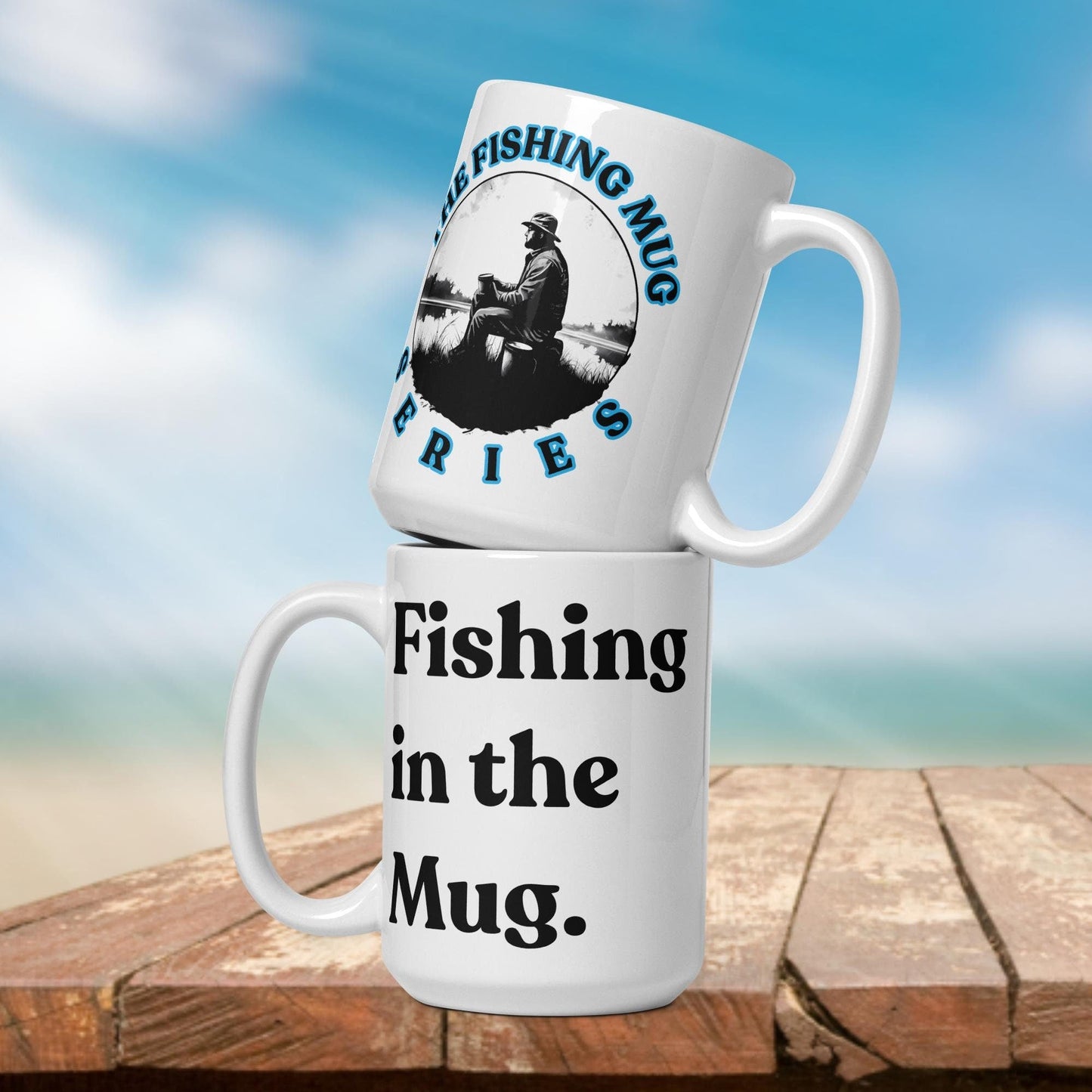 Fishing Mug: “Fishing in the Mug.” | Angler Mug | Fishing Coffee Mug | Dad Gift - Raiden Gate Design
