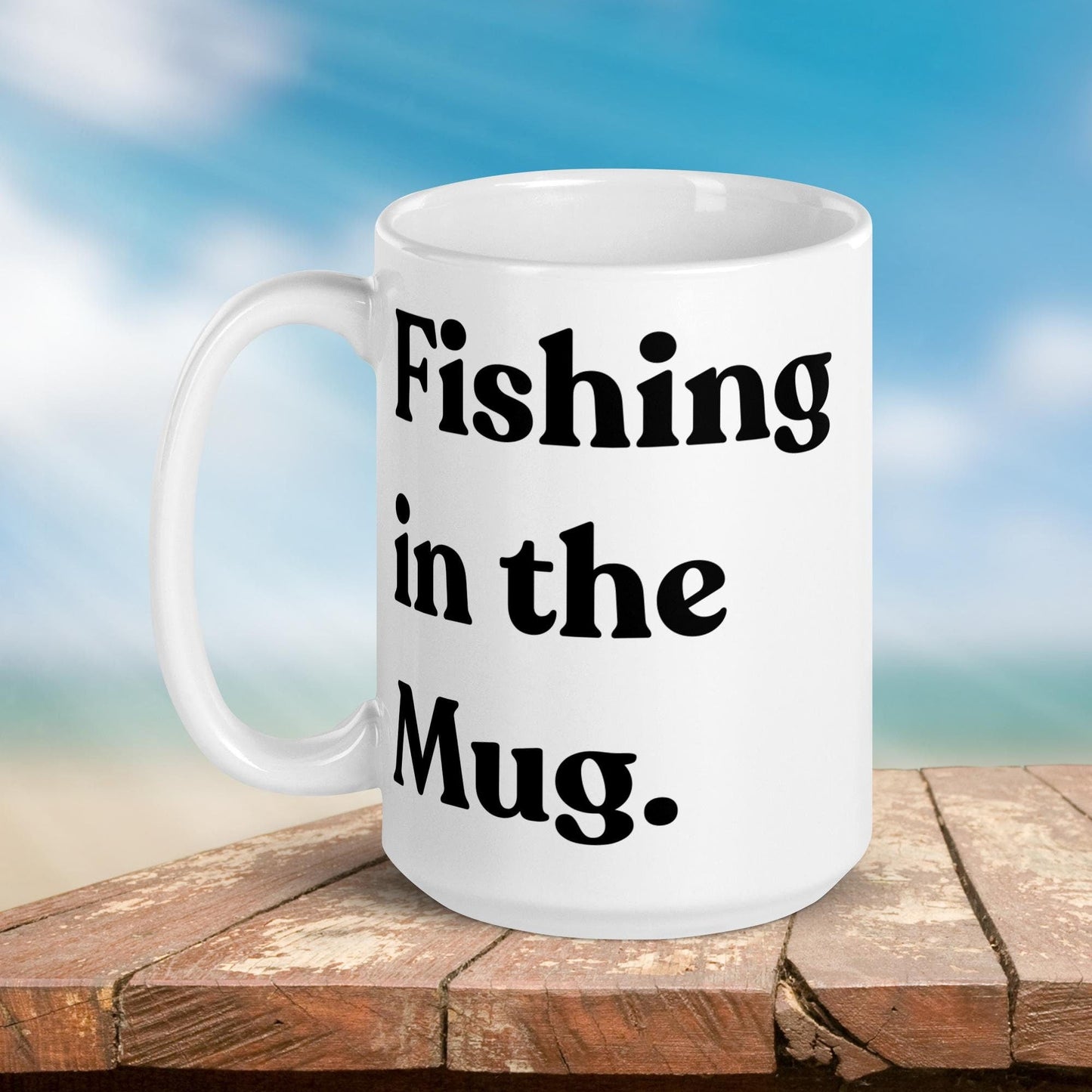 Fishing Mug: “Fishing in the Mug.” | Angler Mug | Fishing Coffee Mug | Dad Gift - Raiden Gate Design
