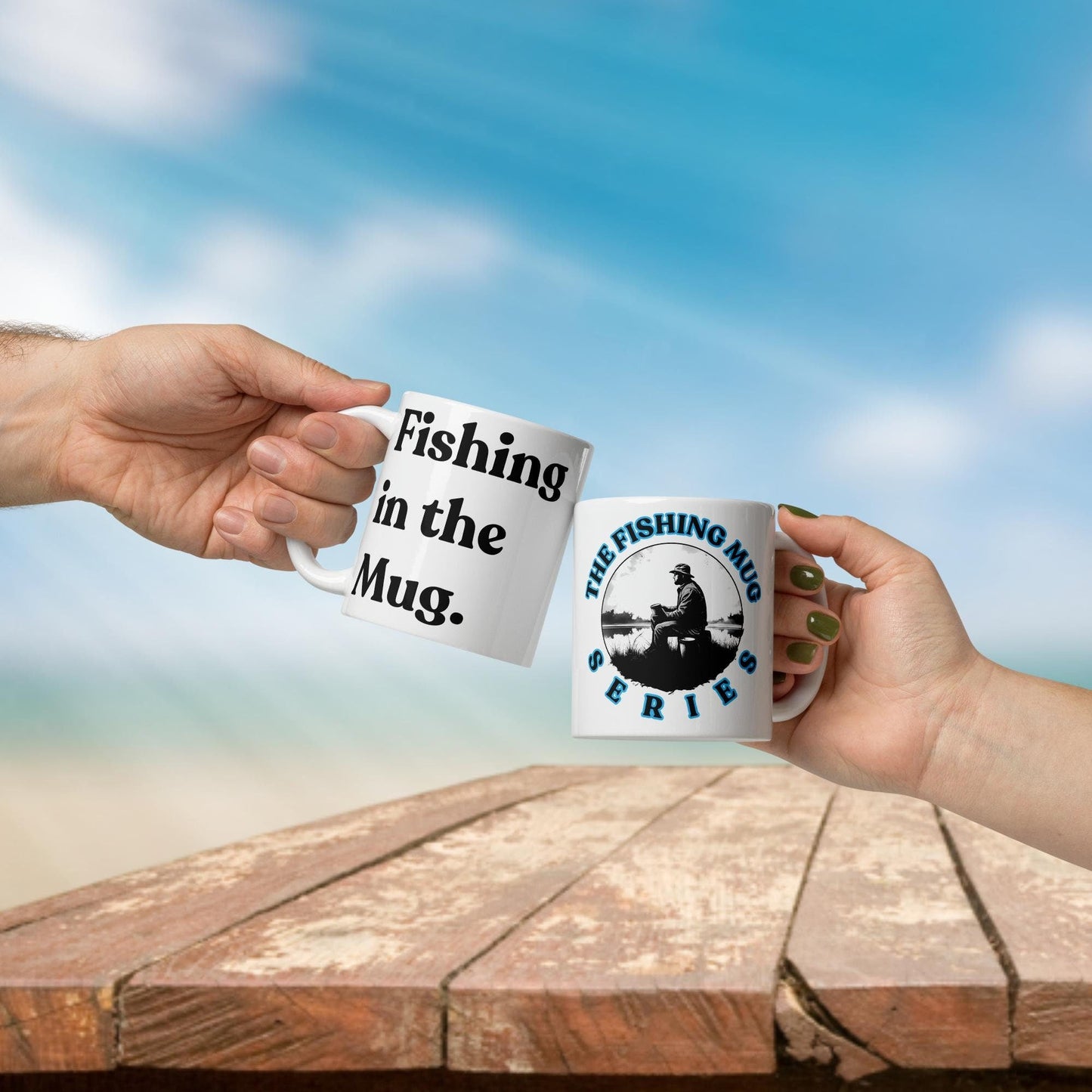 Fishing Mug: “Fishing in the Mug.” | Angler Mug | Fishing Coffee Mug | Dad Gift - Raiden Gate Design