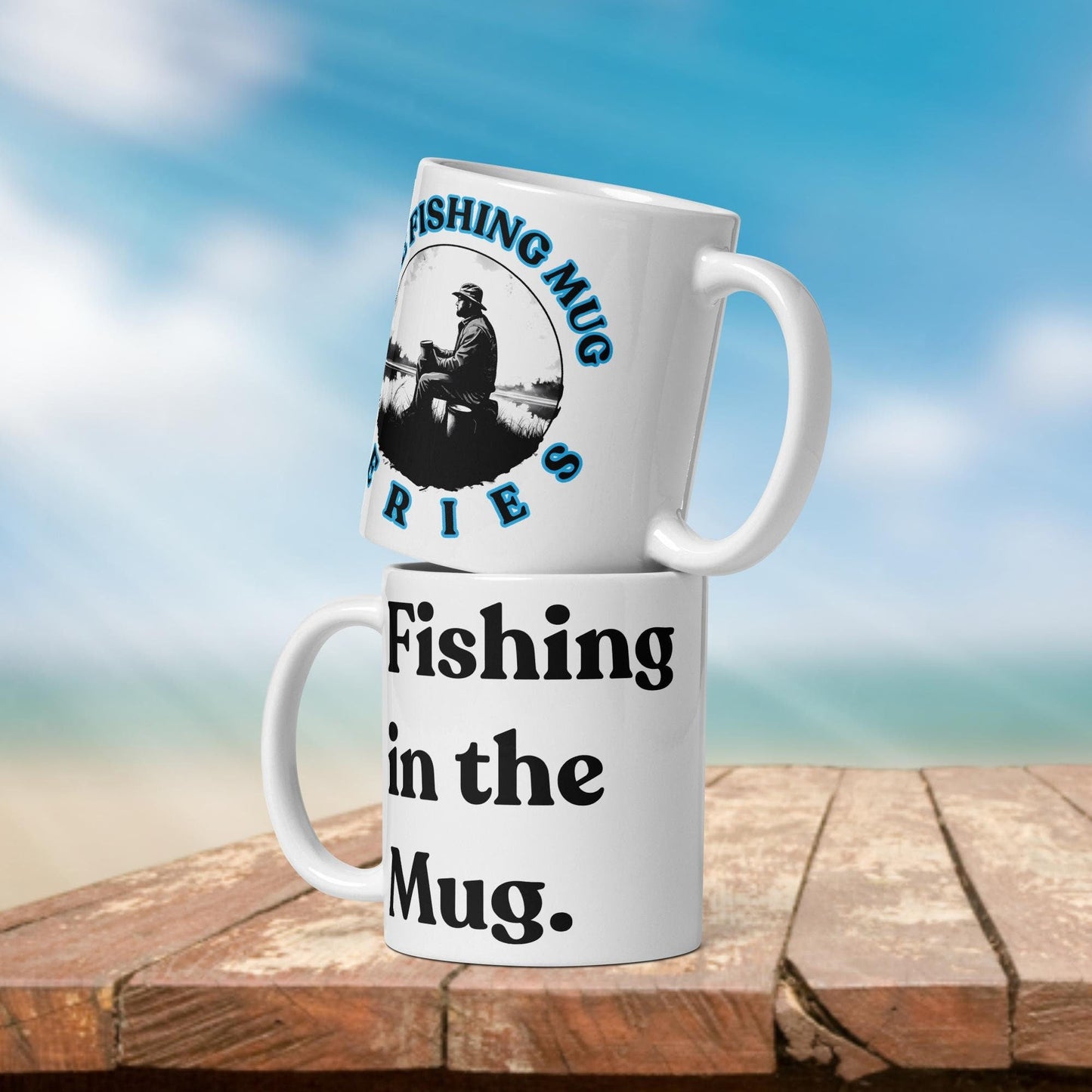 Fishing Mug: “Fishing in the Mug.” | Angler Mug | Fishing Coffee Mug | Dad Gift - Raiden Gate Design