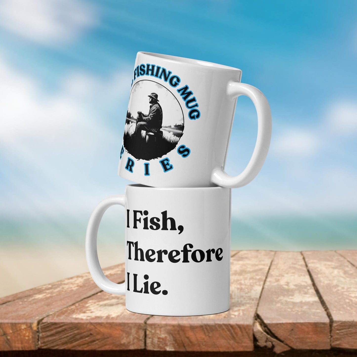 Fishing Mug: “I Fish, Therefore I Lie.” | Angler Mug | Fishing Coffee Mug | Dad Gift - Raiden Gate Design