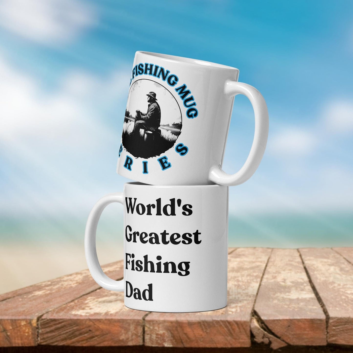 Fishing Mug: “World's Greatest Fishing Dad.” | Angler Mug | Fishing Coffee Mug | Dad Gift - Raiden Gate Design