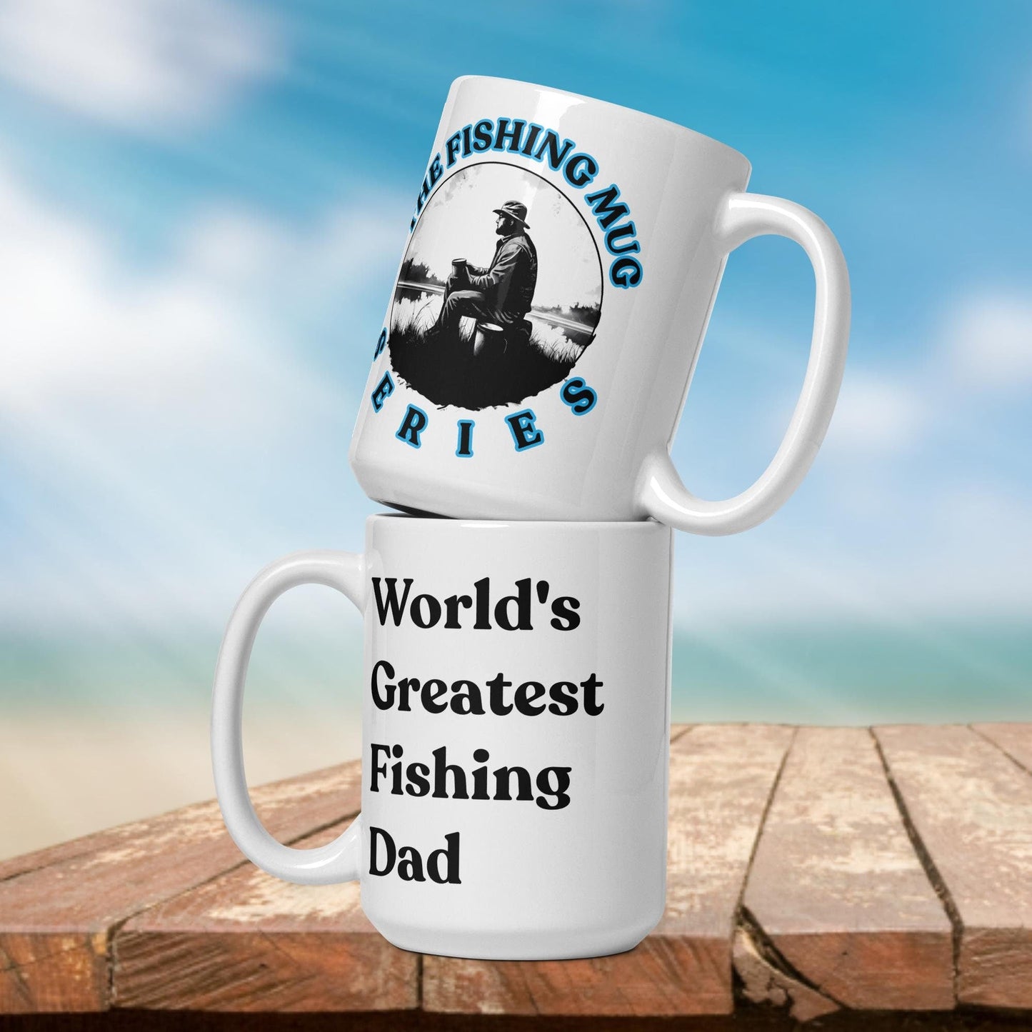 Fishing Mug: “World's Greatest Fishing Dad.” | Angler Mug | Fishing Coffee Mug | Dad Gift - Raiden Gate Design