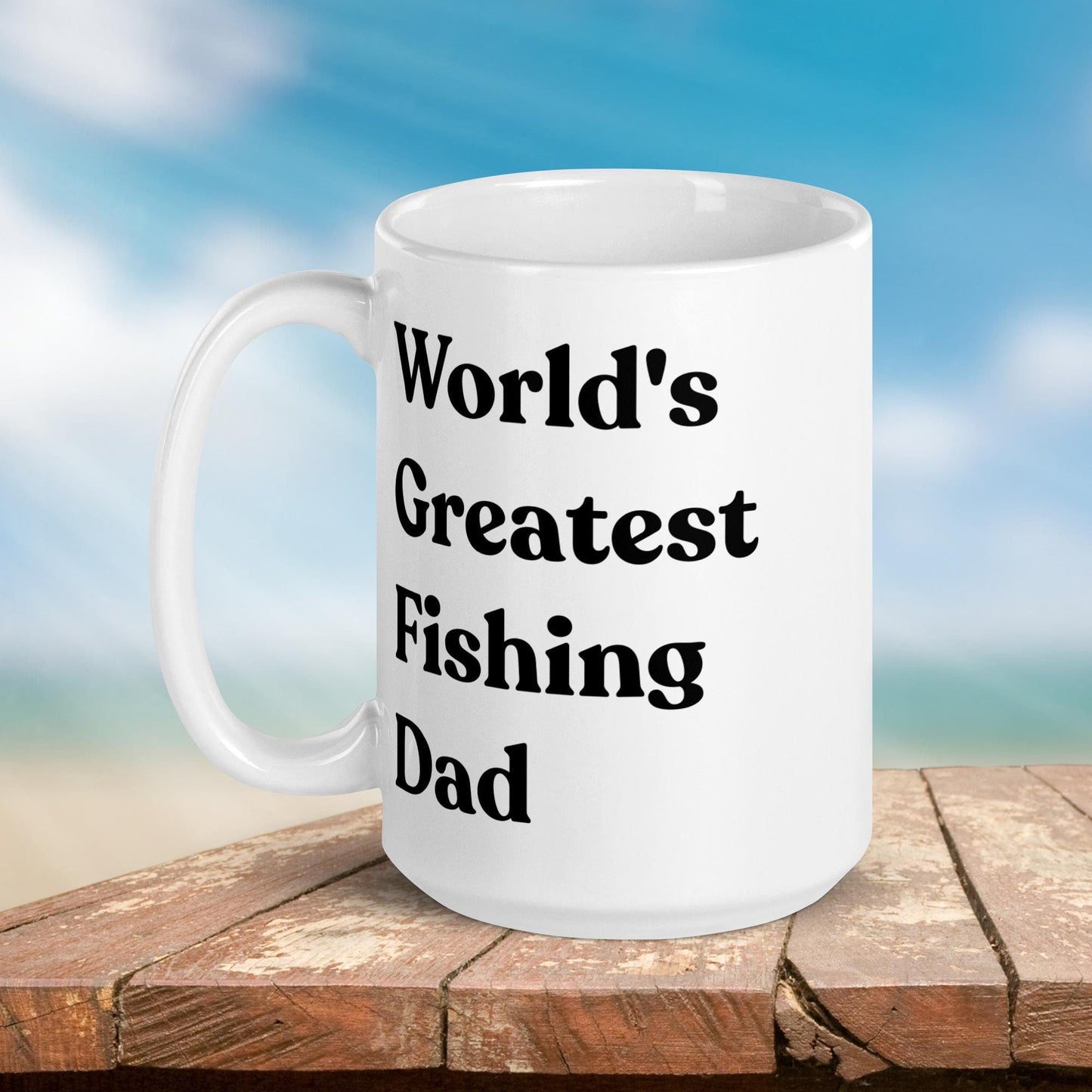 Fishing Mug: “World's Greatest Fishing Dad.” | Angler Mug | Fishing Coffee Mug | Dad Gift - Raiden Gate Design