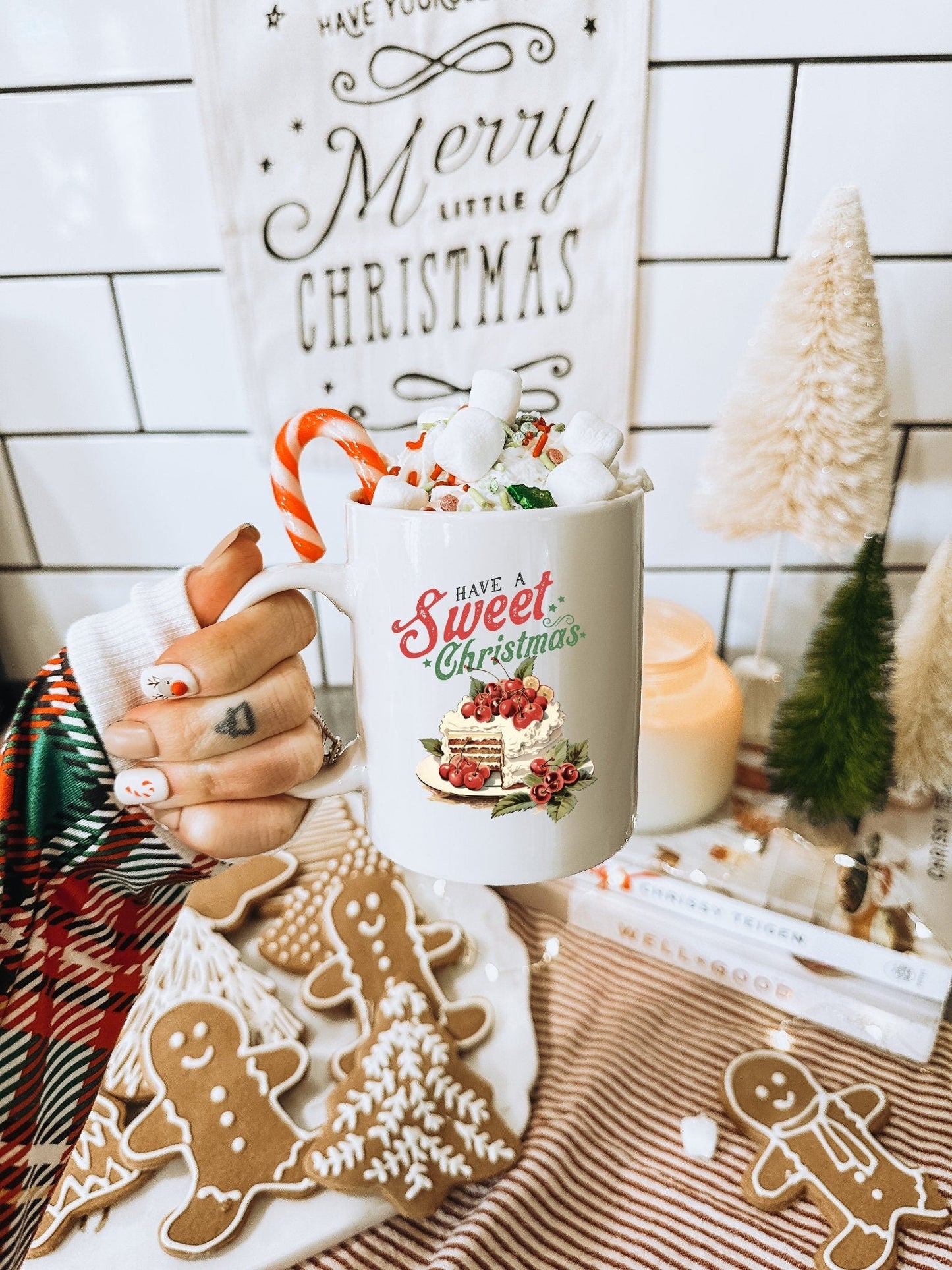 Have a Sweet Christmas Vintage Christmas Coffee Mug | Funny Gnome Christmas Mug | Cute Christmas Season Mug for Kids - Raiden Gate Design