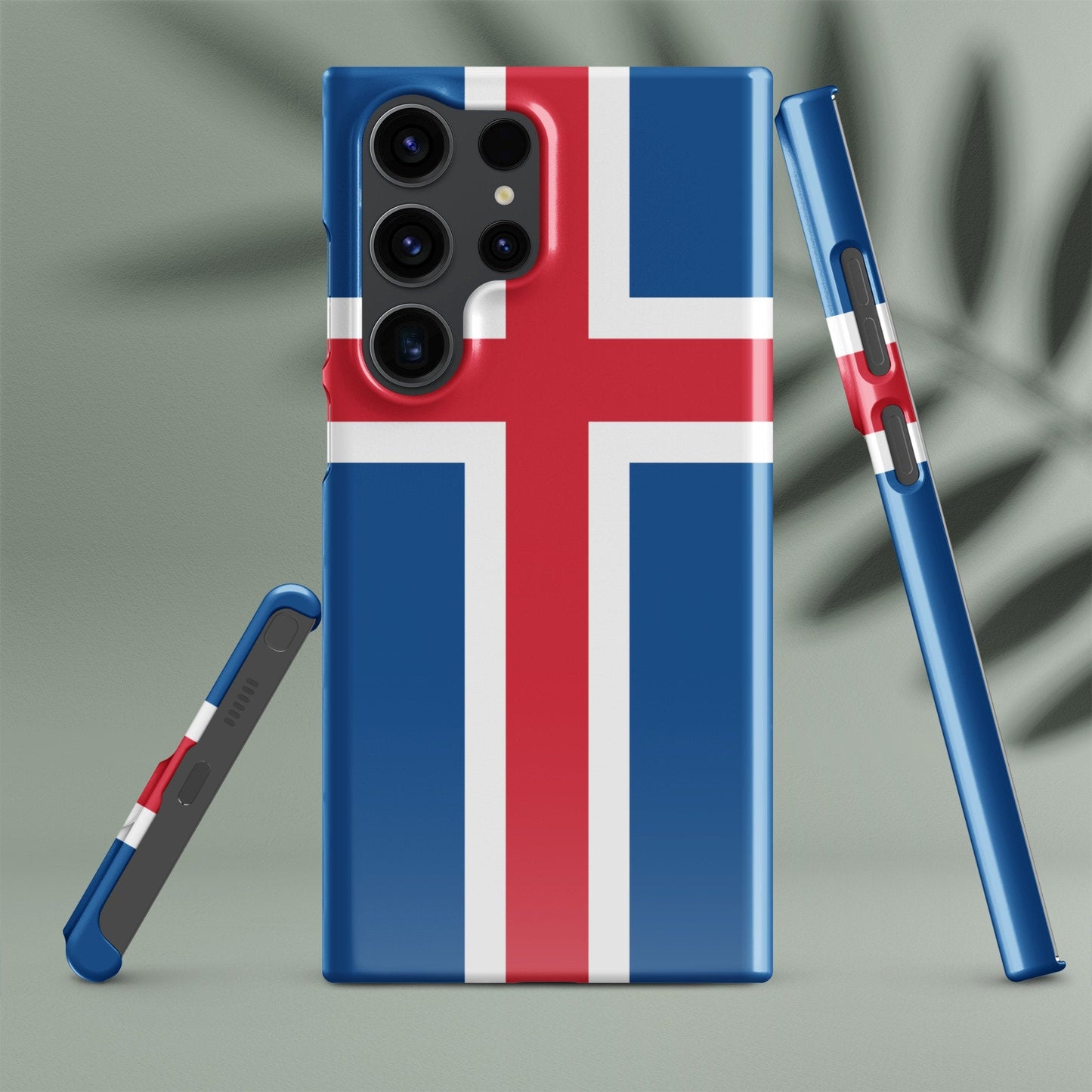 Iceland Flag Samsung Galaxy Phone Case for Samsung S24 and Samsung S23 for Patriots - Raiden Gate Design