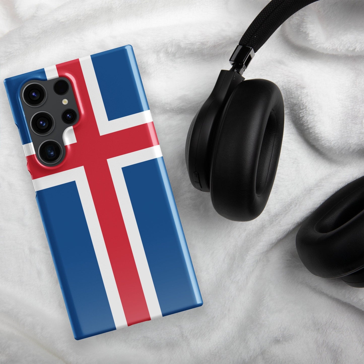 Iceland Flag Samsung Galaxy Phone Case for Samsung S24 and Samsung S23 for Patriots - Raiden Gate Design