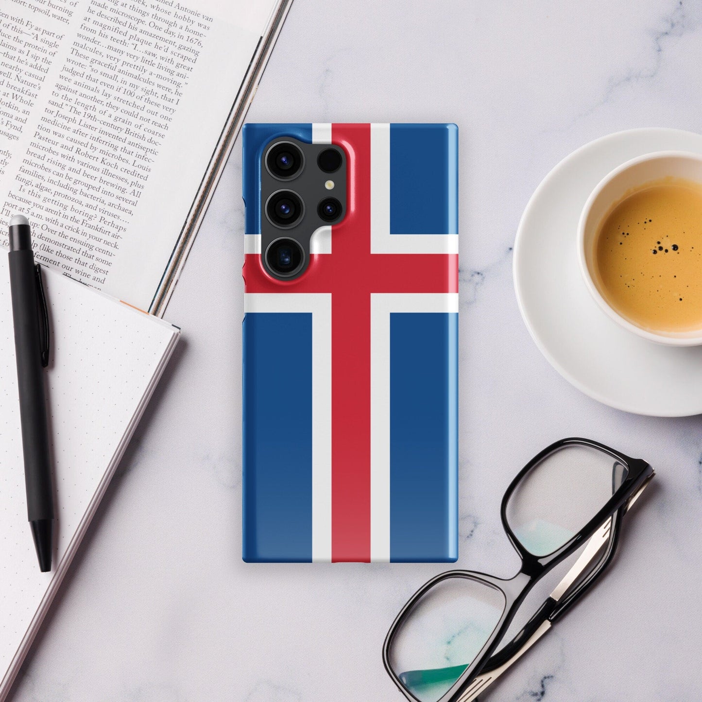 Iceland Flag Samsung Galaxy Phone Case for Samsung S24 and Samsung S23 for Patriots - Raiden Gate Design