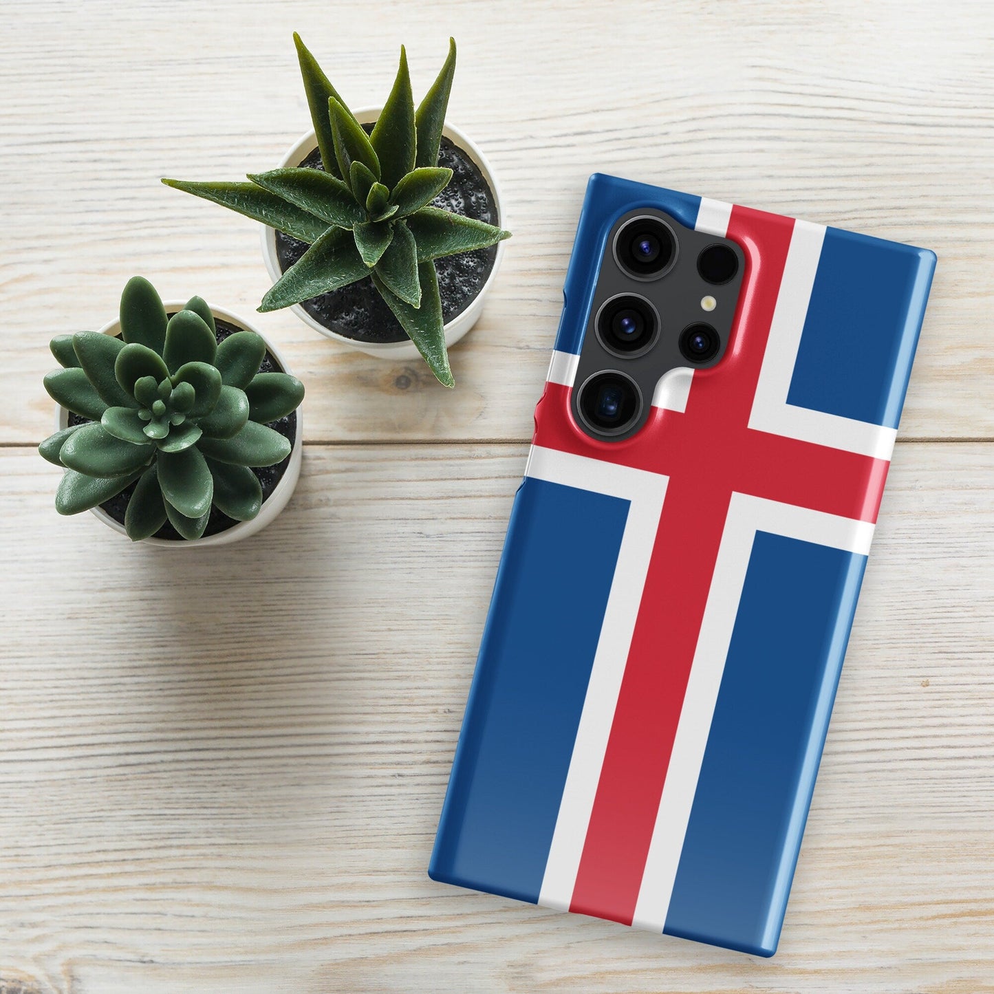 Iceland Flag Samsung Galaxy Phone Case for Samsung S24 and Samsung S23 for Patriots - Raiden Gate Design