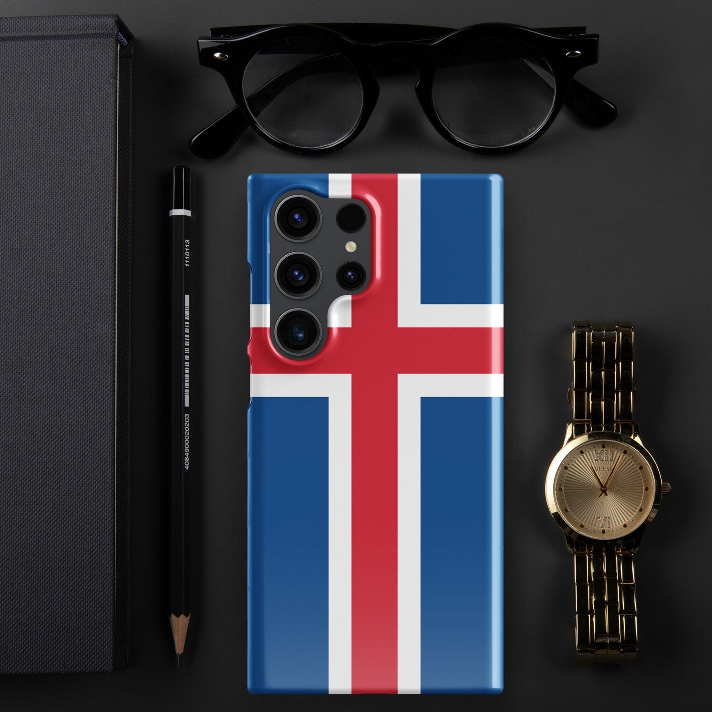 Iceland Flag Samsung Galaxy Phone Case for Samsung S24 and Samsung S23 for Patriots - Raiden Gate Design