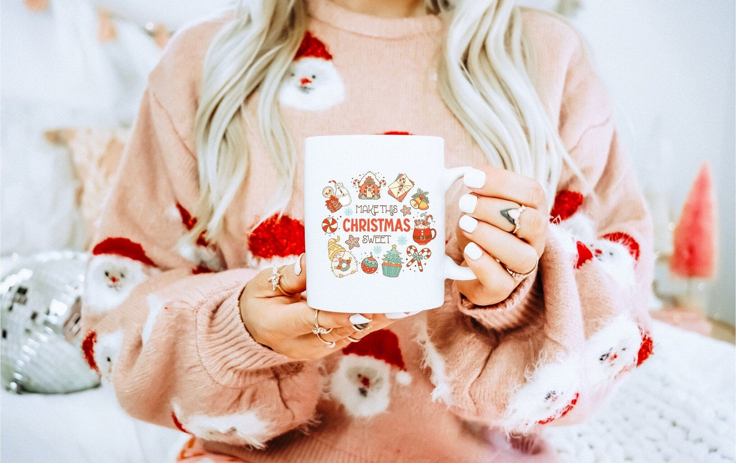 Make this Christmas Sweet Vintage Christmas Coffee Mug | Funny Gnome Christmas Mug | Cute Christmas Season Mug for Kids - Raiden Gate Design