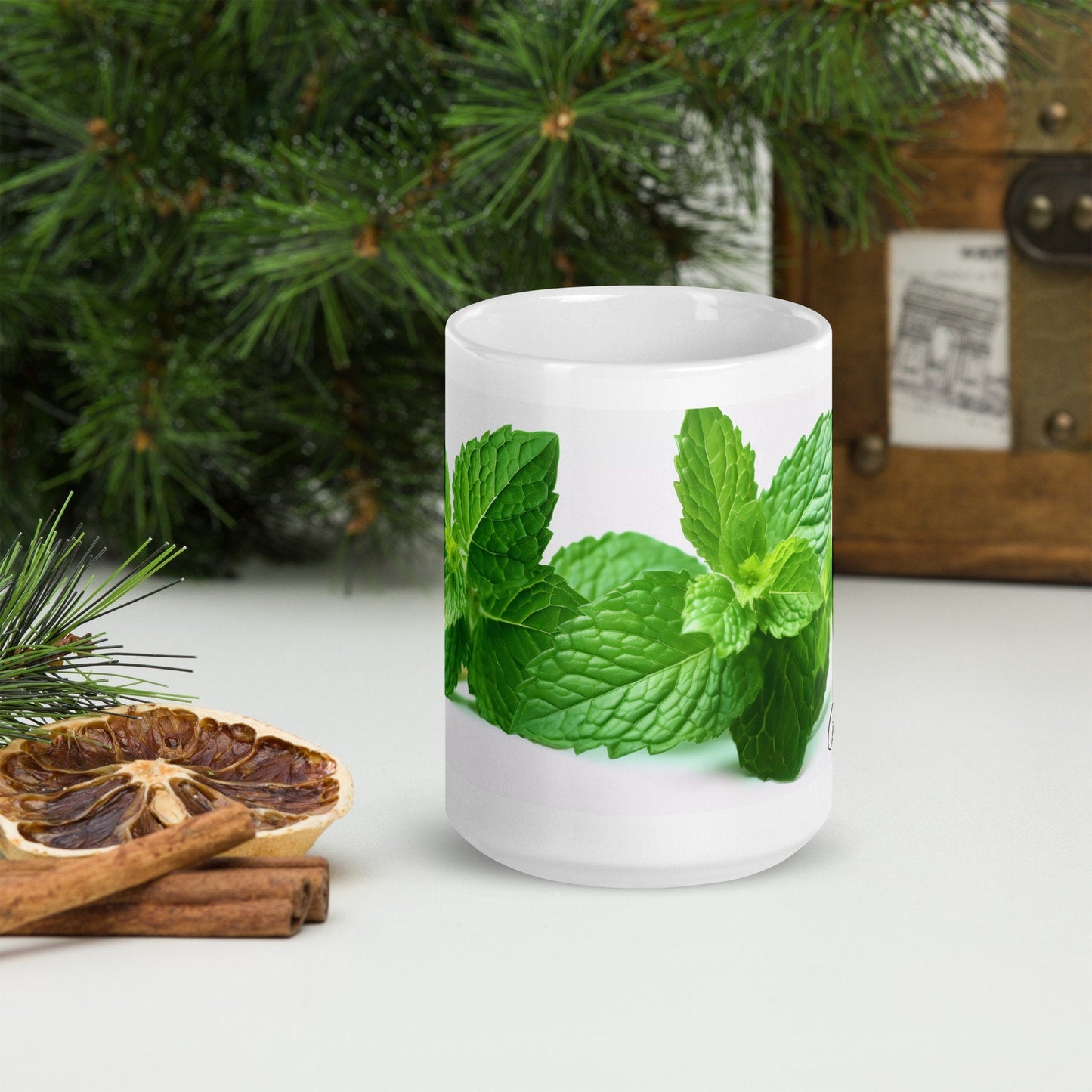 Peppermint Herbal Tea Mug | Teacup | Ceramic Tea Mug | Gifts for Her | Birthday Gift - Raiden Gate Design