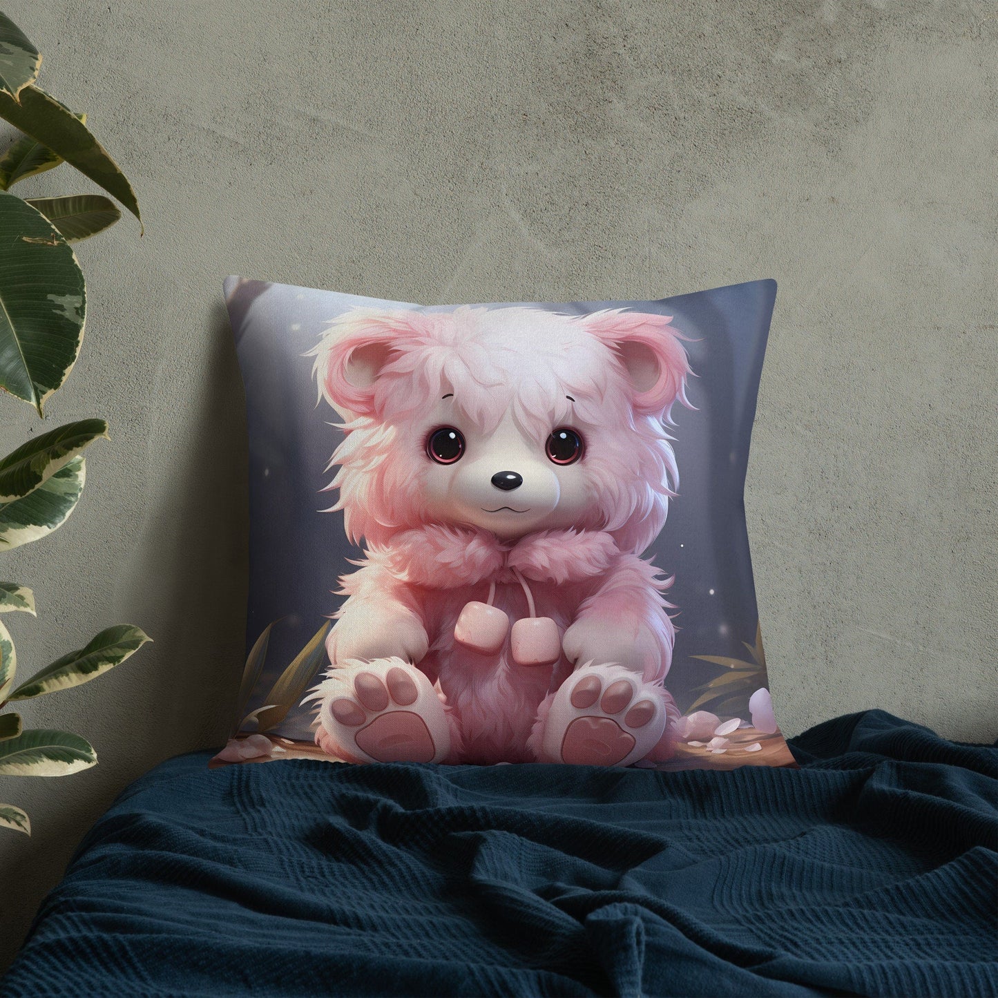 Pink Cub | Anime Pillow | Kawaii Pillow | Decorative Pillow | Throw Pillow - Raiden Gate Design