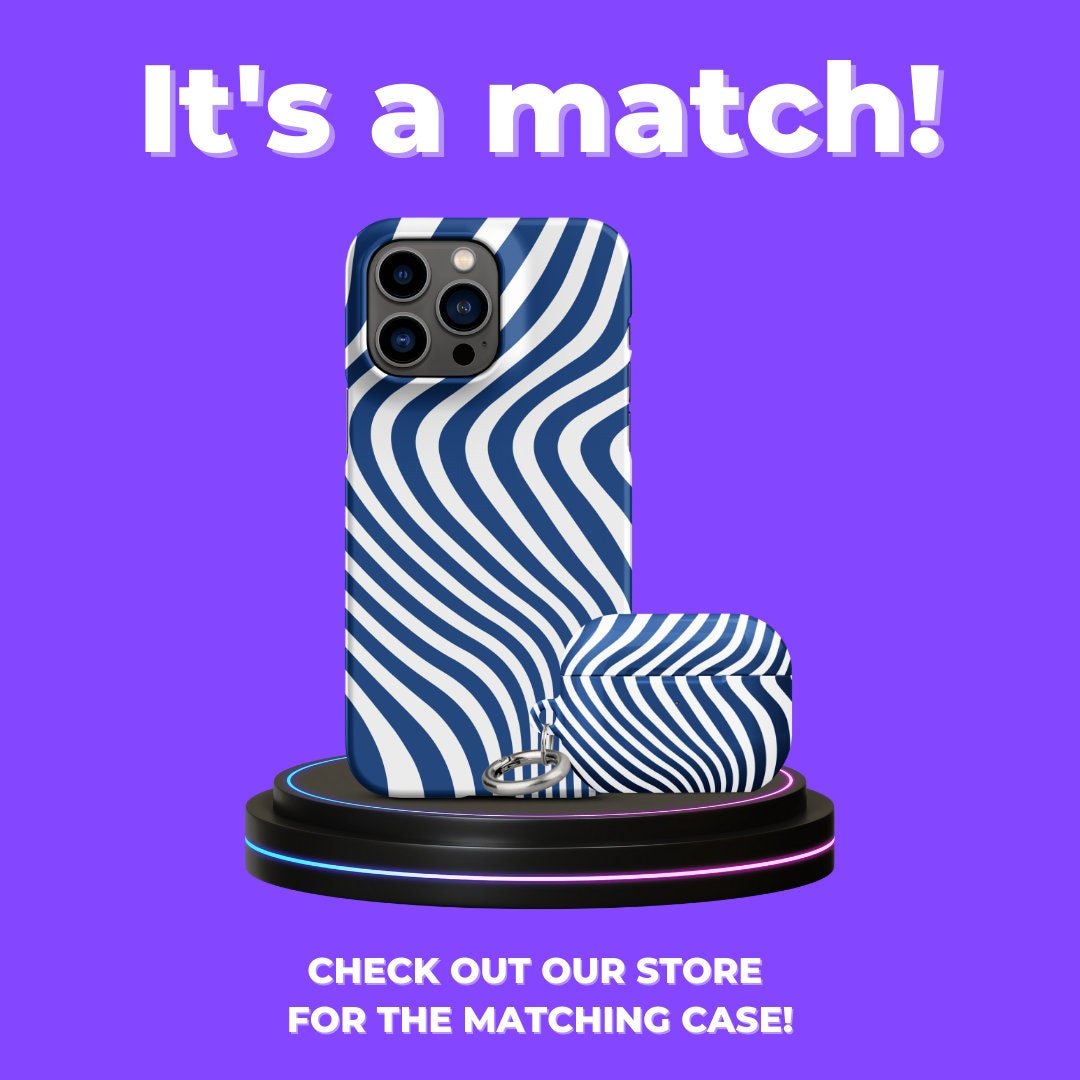 Premium Curvy White Lines Design | Aesthetic Phone Case | iPhone 15 Pro Max | Phone Case | Tough Case - Raiden Gate Design