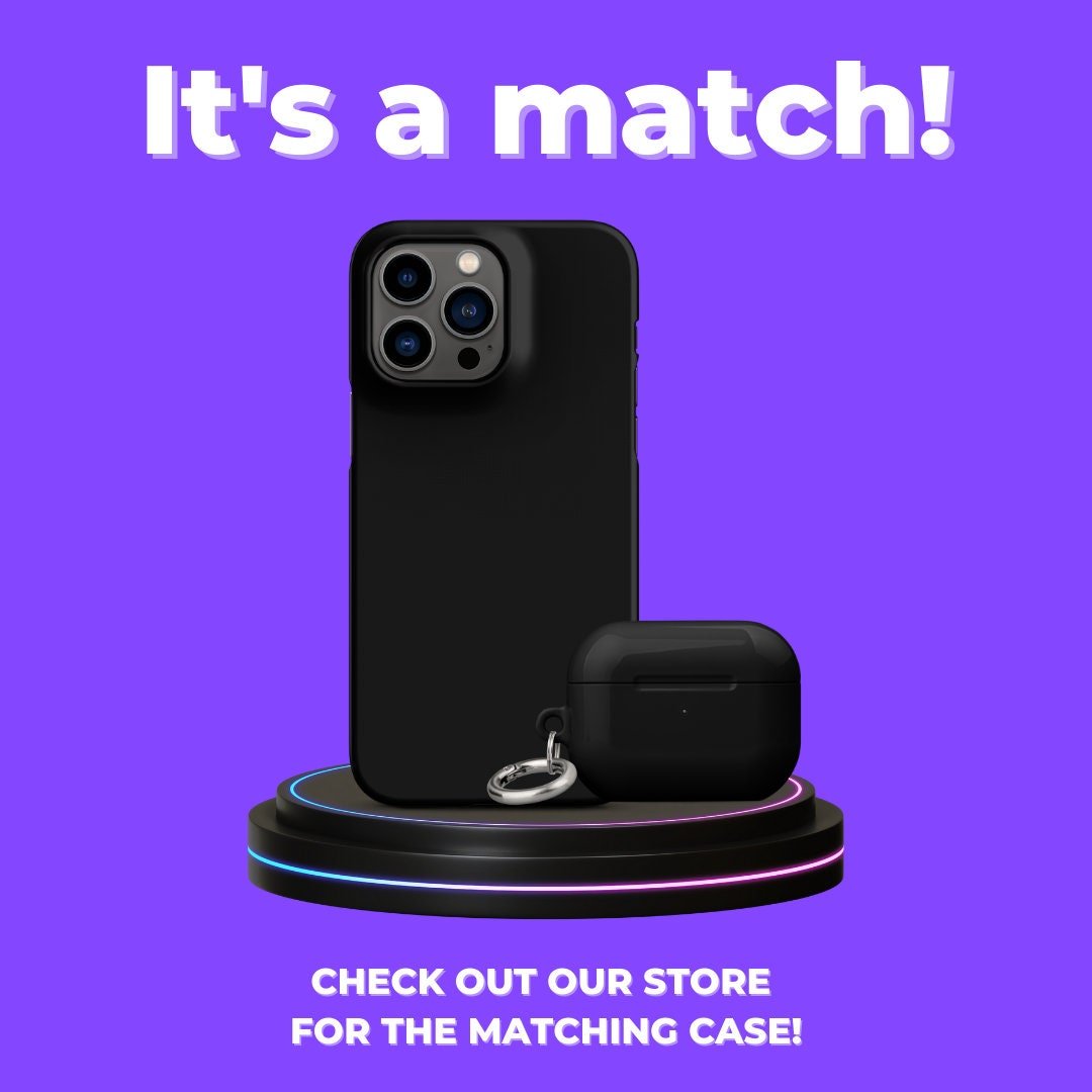 Premium Pure Black | Aesthetic Phone Case | iPhone 15 Pro Max | Phone Case | Tough Case - Raiden Gate Design