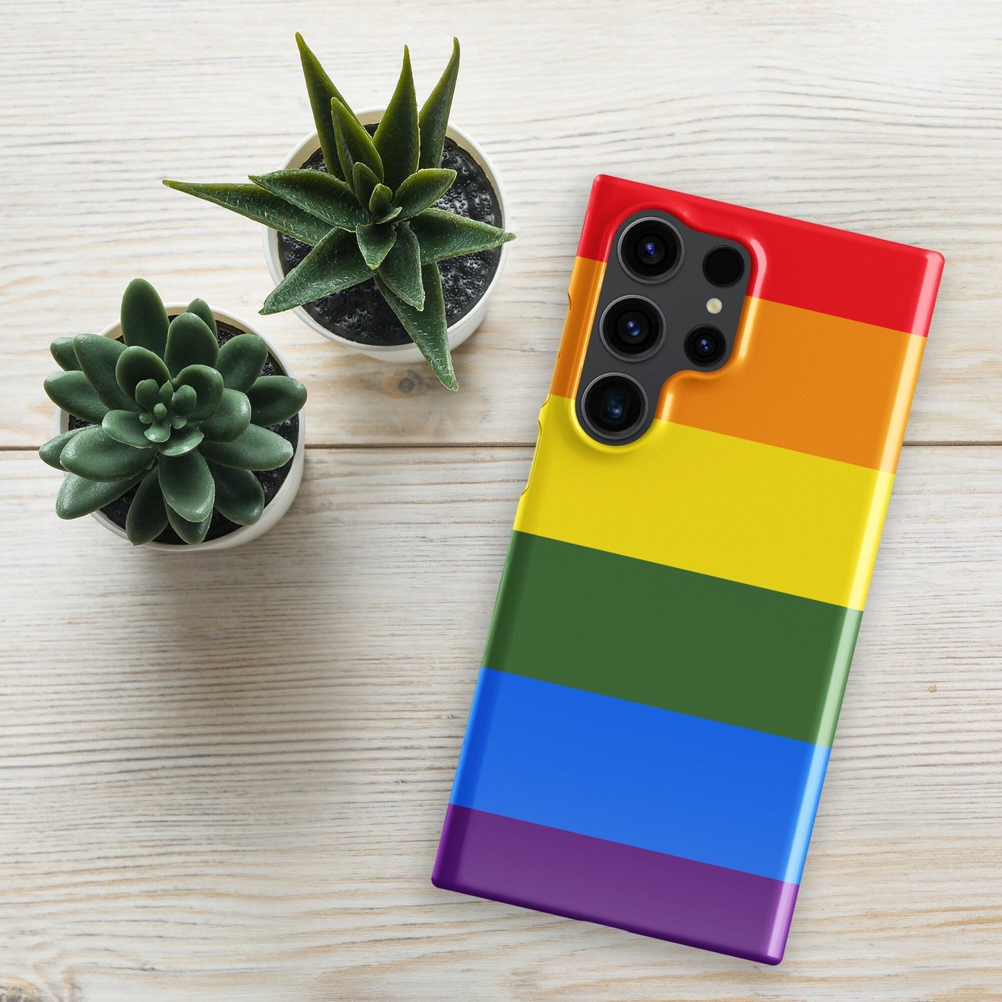 Pride Flag LGBTQ Samsung Galaxy S24 Ultra Case - Rainbow Phone Cover - Raiden Gate Design