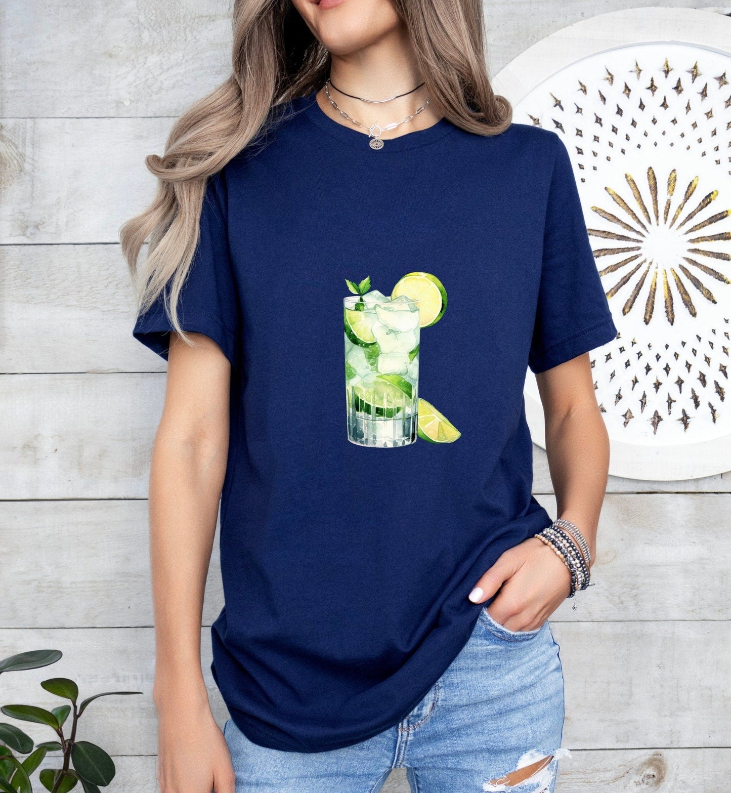 Rickey Standard Groom or Bride Cocktail Bar Shirt - Minimalist Aesthetic T-Shirt for Bachelor or Hen Party - Fun and Chic Design - Raiden Gate Design