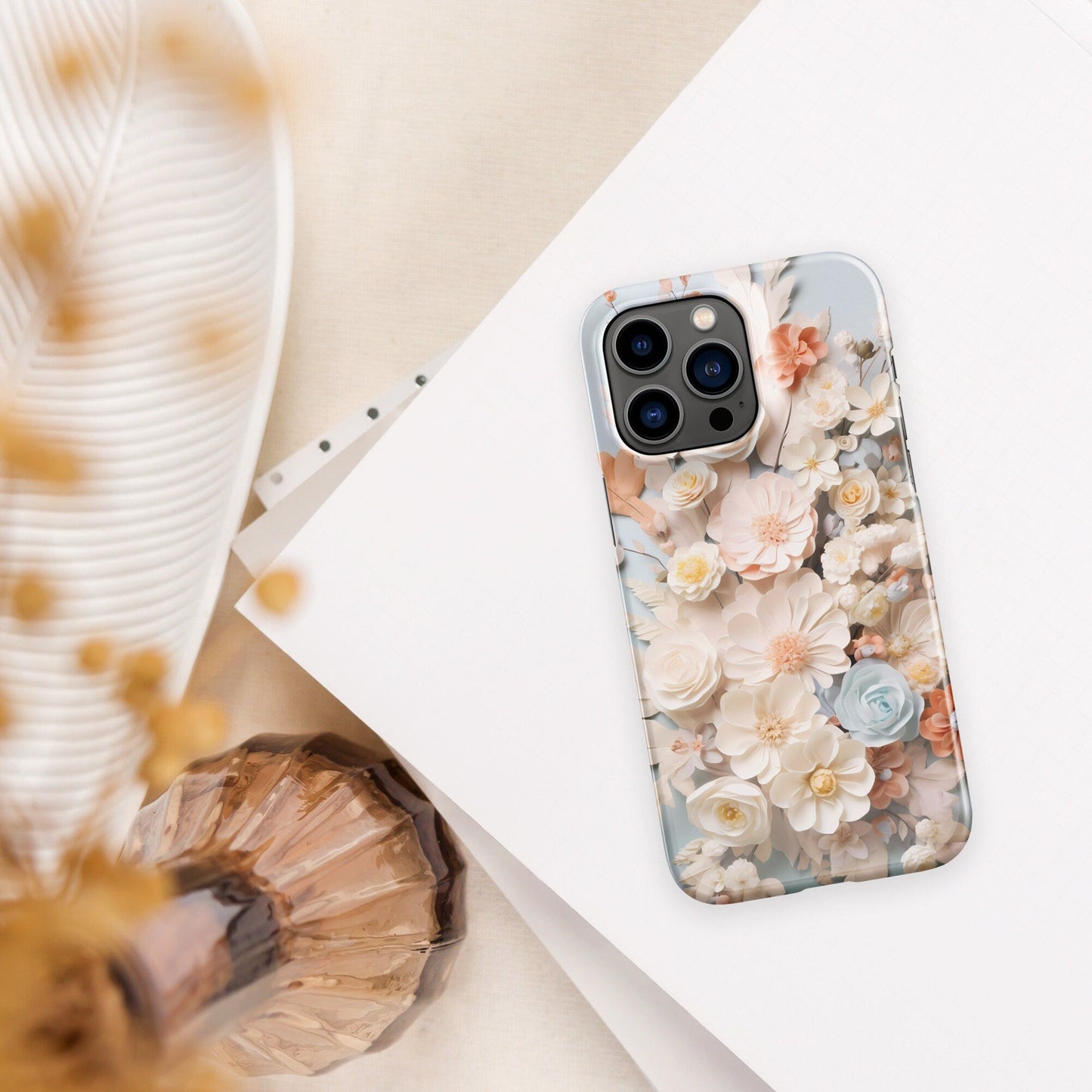 Rococo Plant Phone Case | Botanical Phone Case | Aesthetic Phone Case | Floral Phone Case | Tough Case - Raiden Gate Design