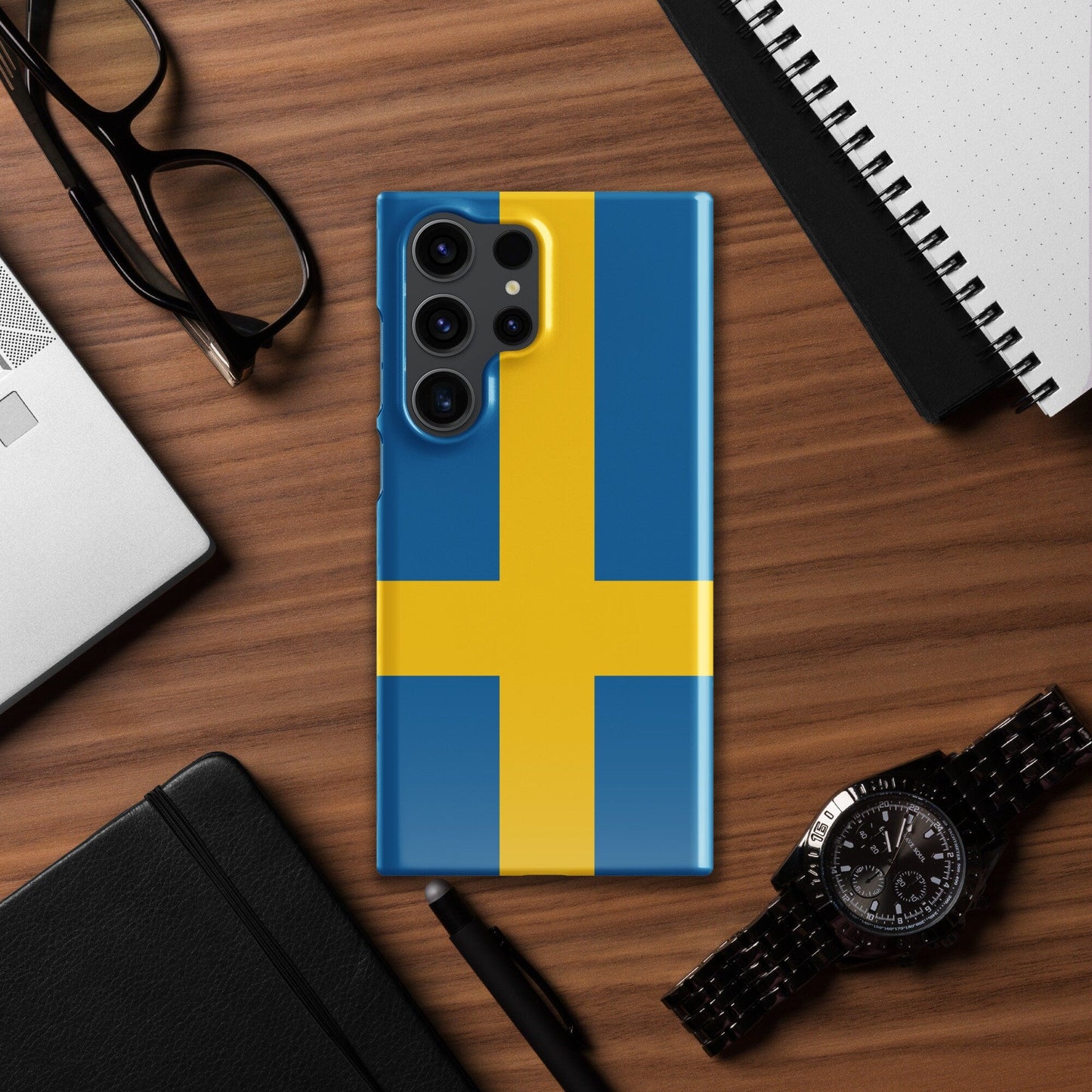 Sweden Flag Samsung Galaxy Phone Case for Samsung S24 and Samsung S23 for Patriots - Raiden Gate Design