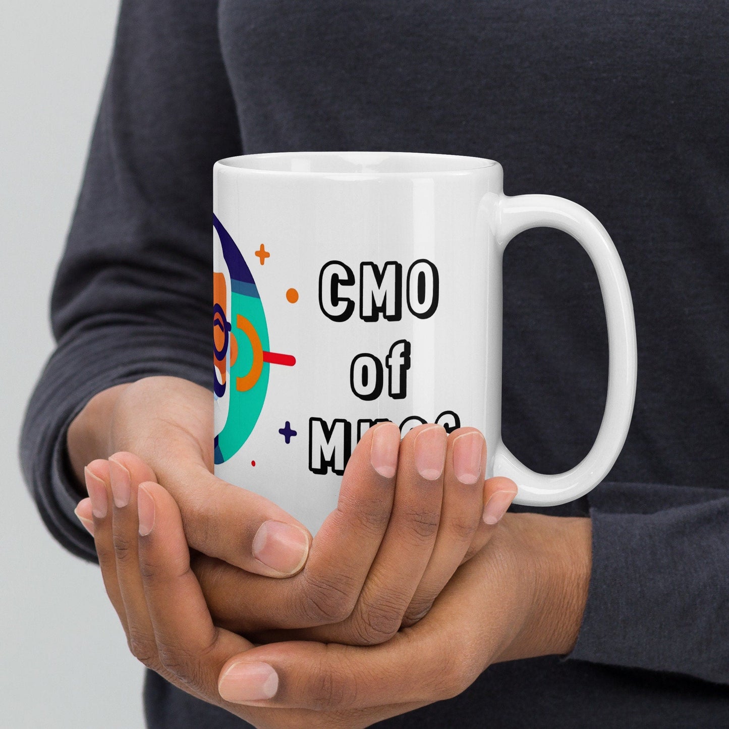 The “CMO of Mugs” | CMO Mug | Funny Work Mug | Funny Coffee Mug | Gift For Coworker | Workplace Gift - Raiden Gate Design