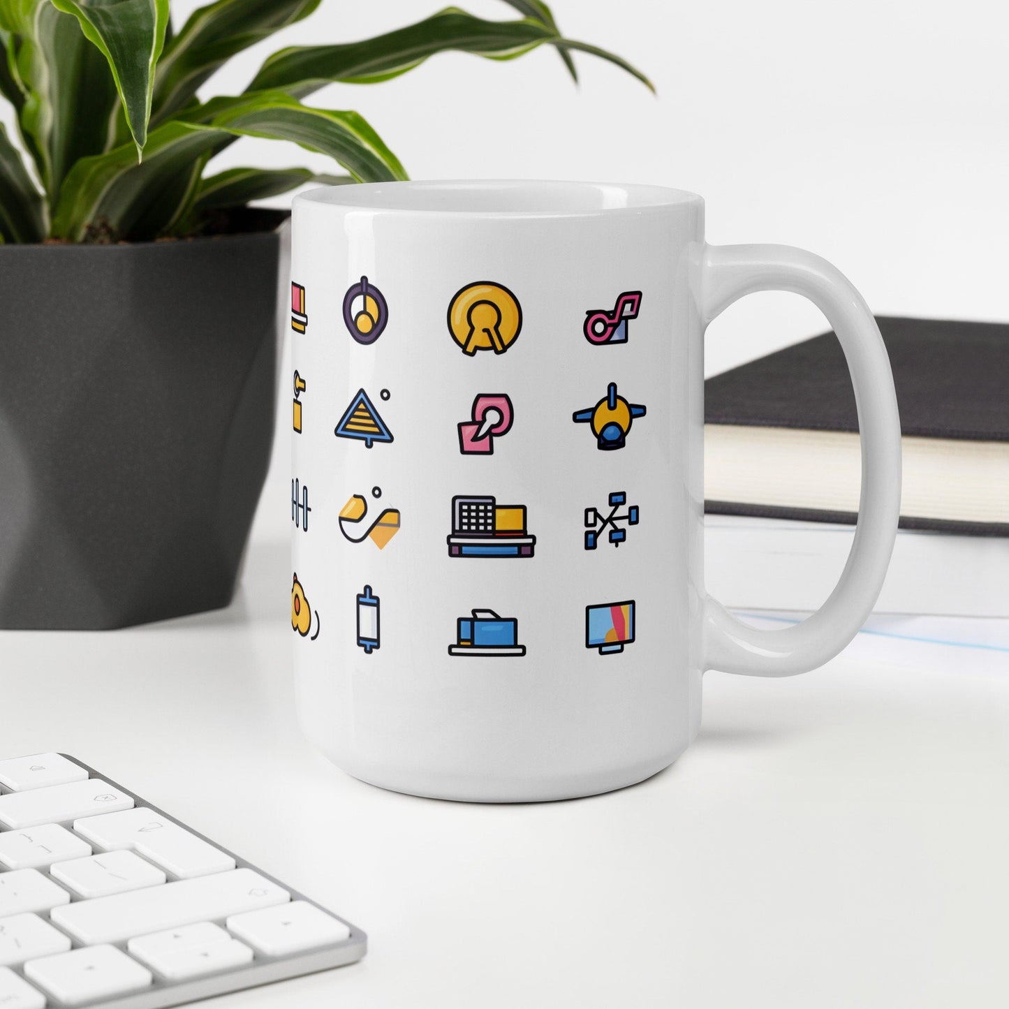 The Funny Retro Icon Pack | Funny Work Mug | Funny Coffee Mug | Gift For Coworker | Workplace Gift - Raiden Gate Design