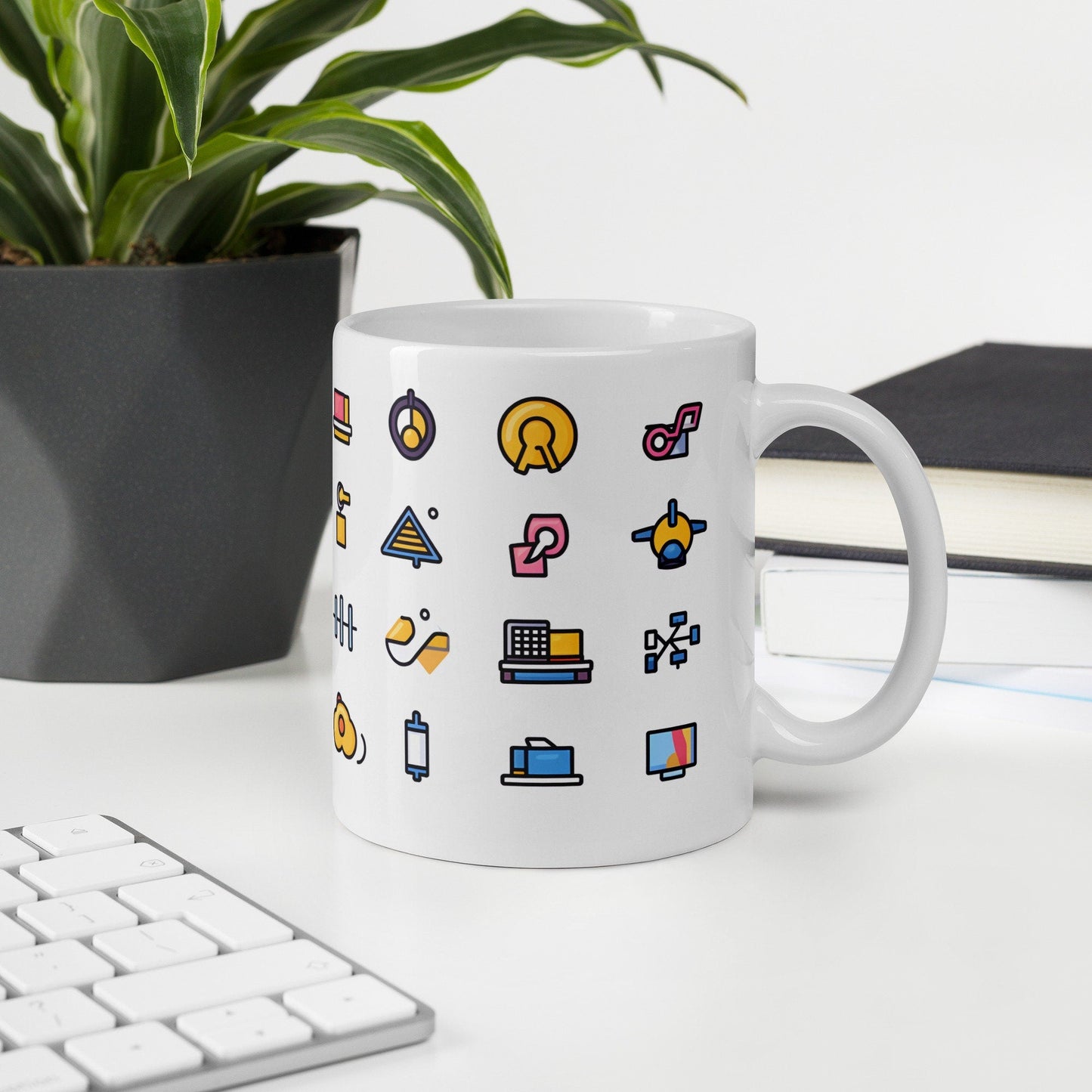 The Funny Retro Icon Pack | Funny Work Mug | Funny Coffee Mug | Gift For Coworker | Workplace Gift - Raiden Gate Design