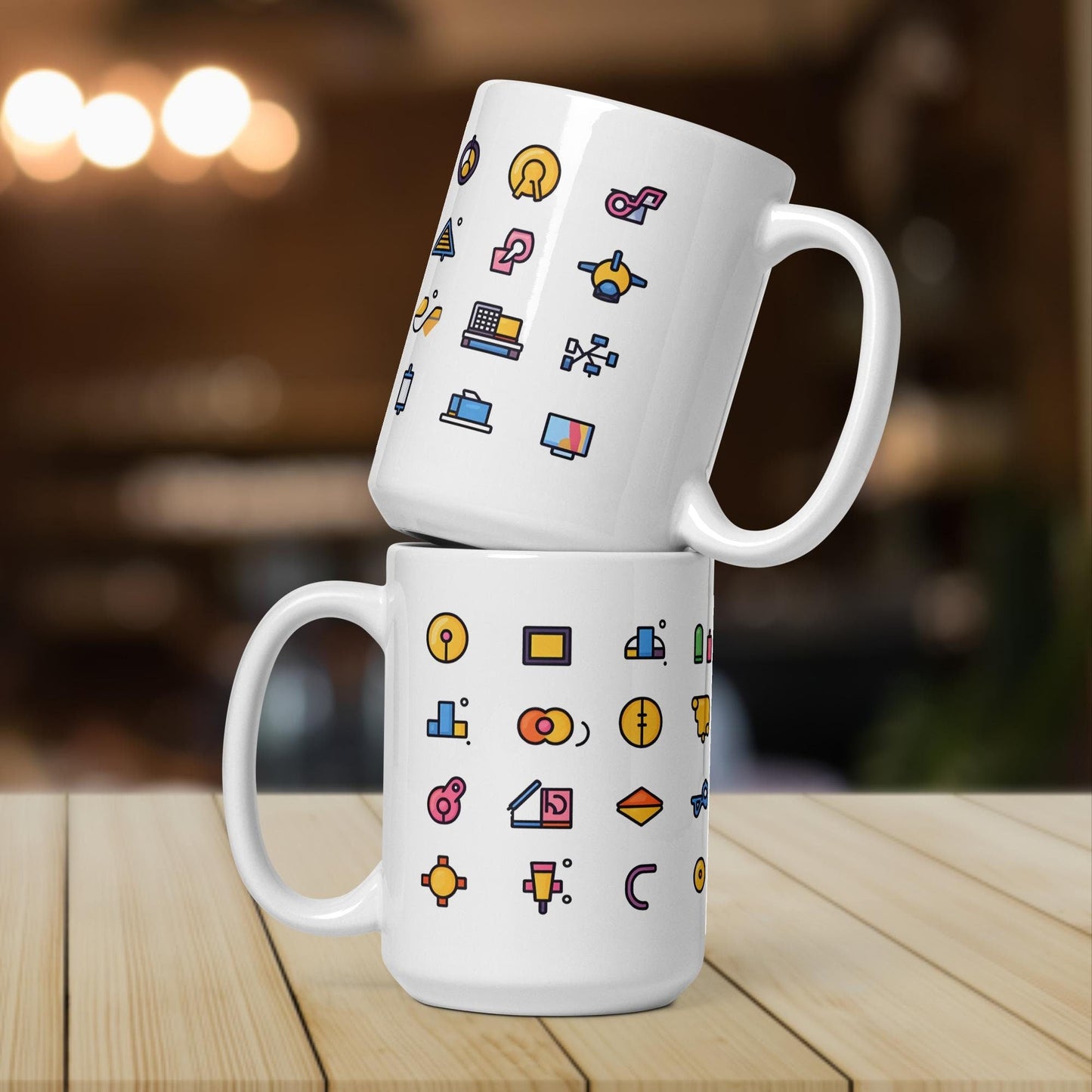The Funny Retro Icon Pack | Funny Work Mug | Funny Coffee Mug | Gift For Coworker | Workplace Gift - Raiden Gate Design