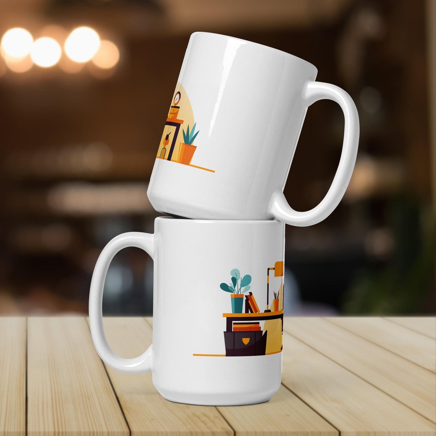 The Office Desk | Funny Work Mug | Funny Coffee Mug | Gift For Coworker | Workplace Gift - Raiden Gate Design