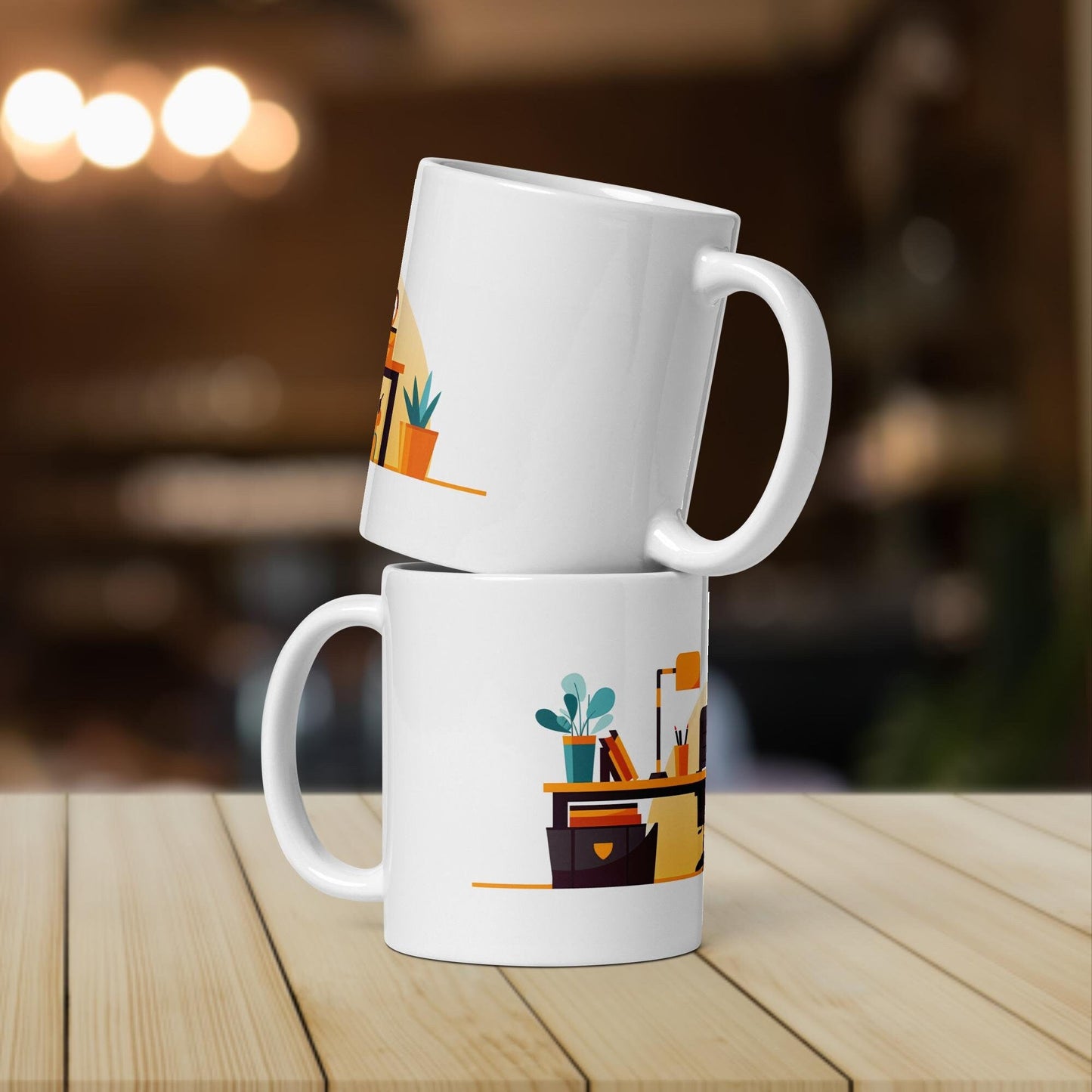 The Office Desk | Funny Work Mug | Funny Coffee Mug | Gift For Coworker | Workplace Gift - Raiden Gate Design