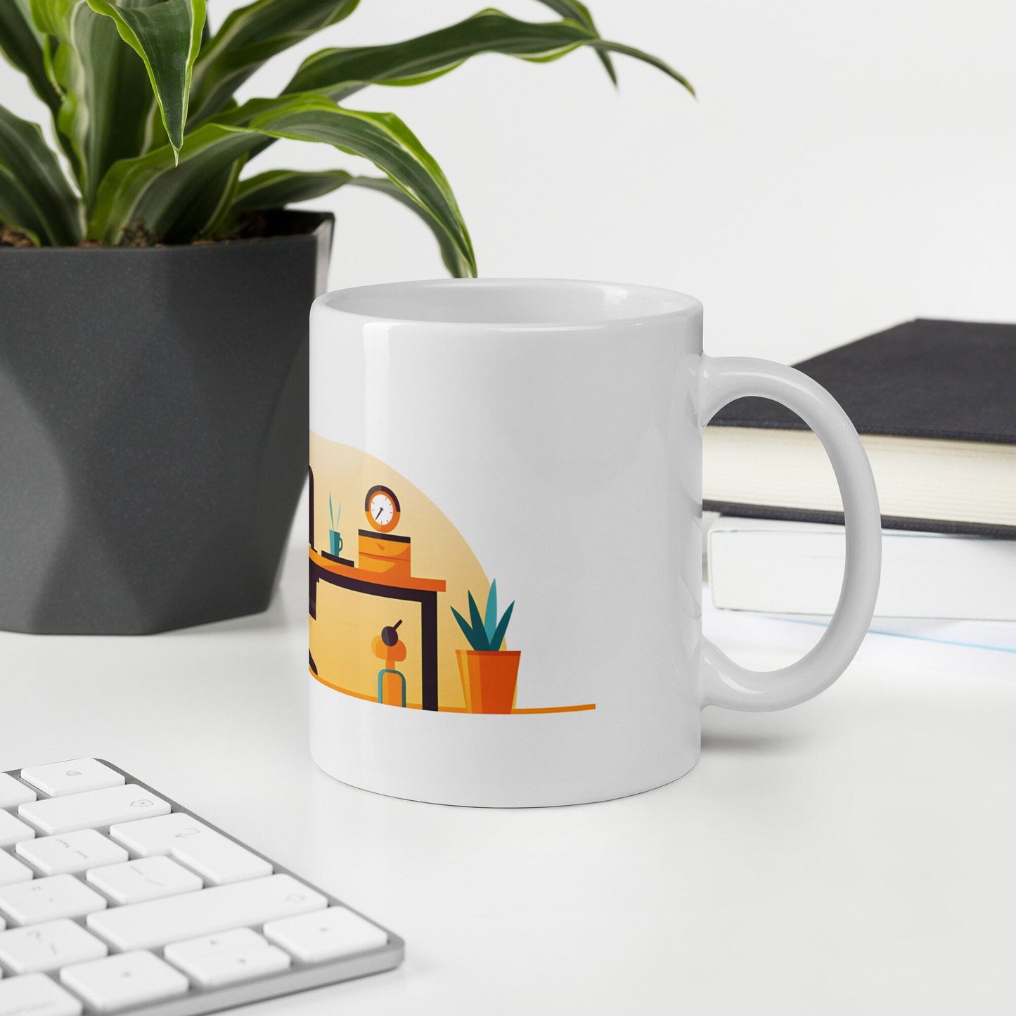 The Office Desk | Funny Work Mug | Funny Coffee Mug | Gift For Coworker | Workplace Gift - Raiden Gate Design