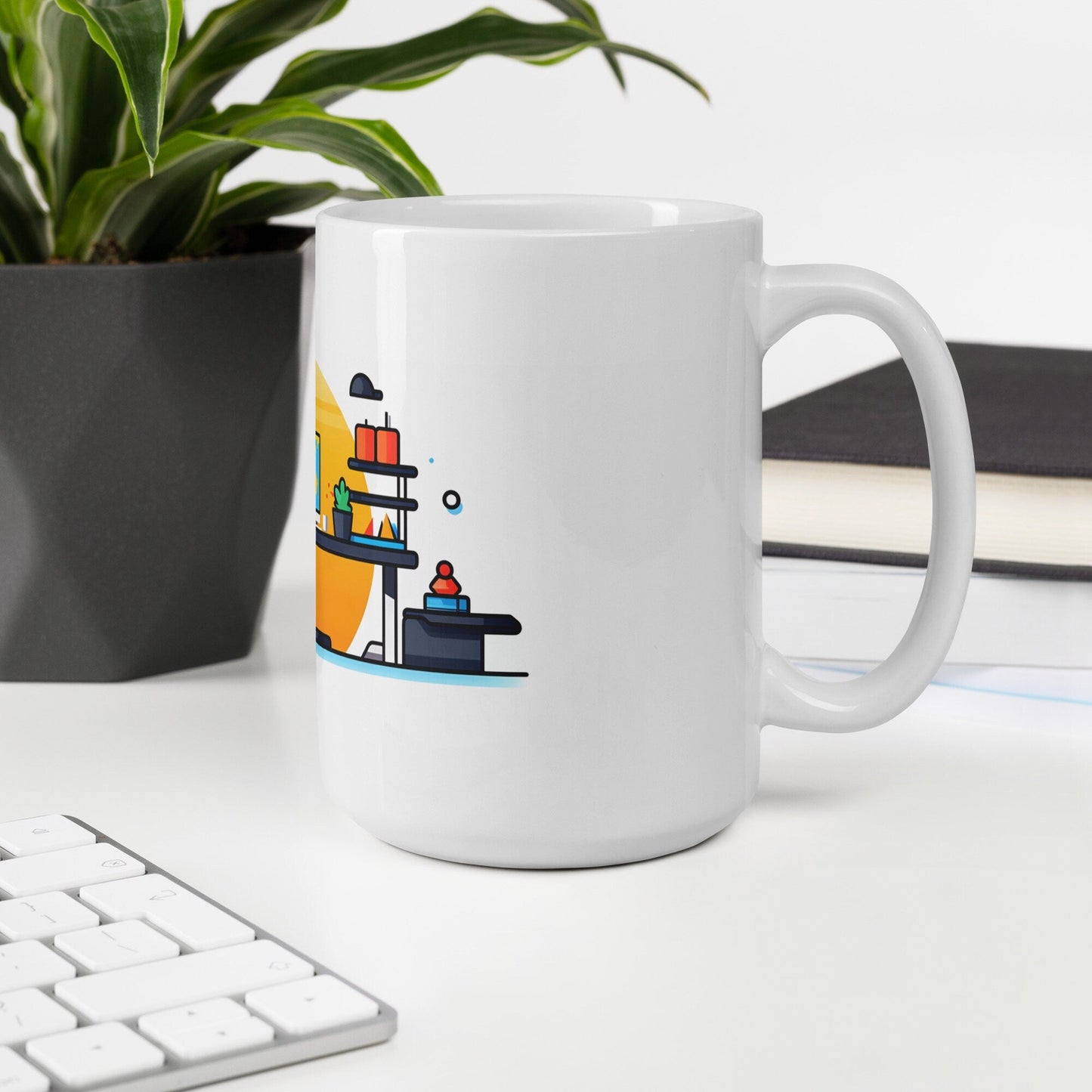 The Standing Desk | Funny Work Mug | Funny Coffee Mug | Gift For Coworker | Workplace Gift - Raiden Gate Design