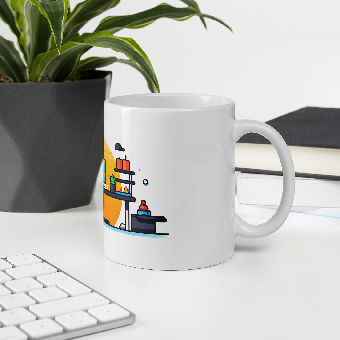 The Standing Desk | Funny Work Mug | Funny Coffee Mug | Gift For Coworker | Workplace Gift - Raiden Gate Design