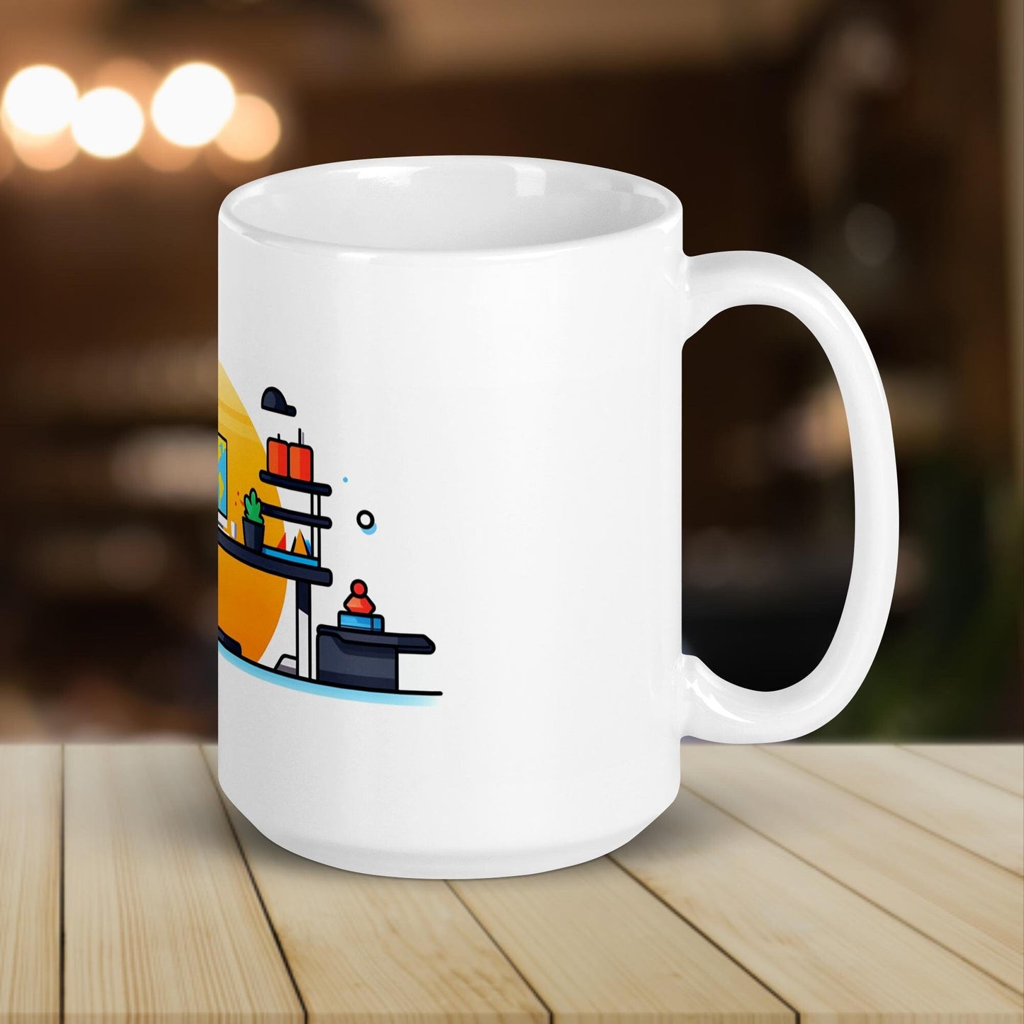 The Standing Desk | Funny Work Mug | Funny Coffee Mug | Gift For Coworker | Workplace Gift - Raiden Gate Design