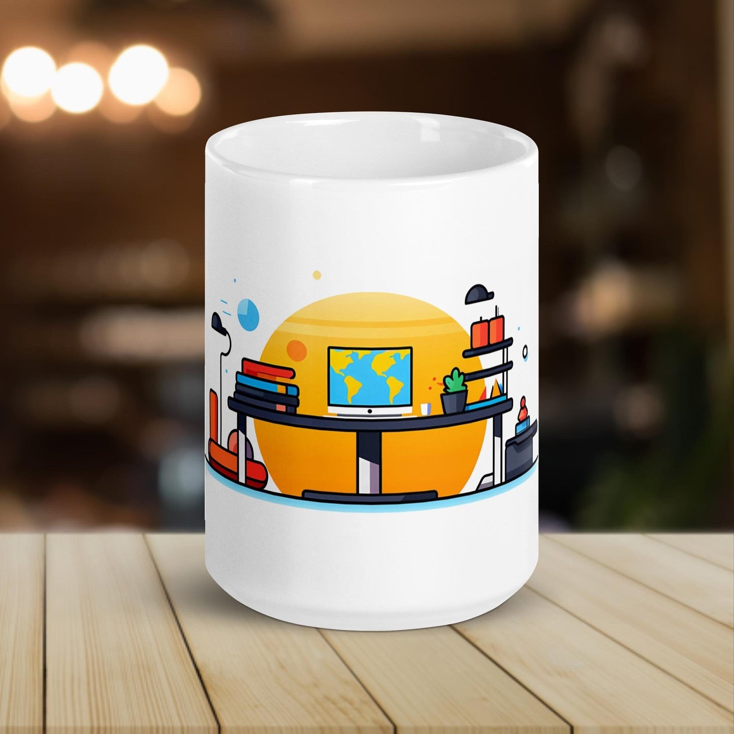 The Standing Desk | Funny Work Mug | Funny Coffee Mug | Gift For Coworker | Workplace Gift - Raiden Gate Design