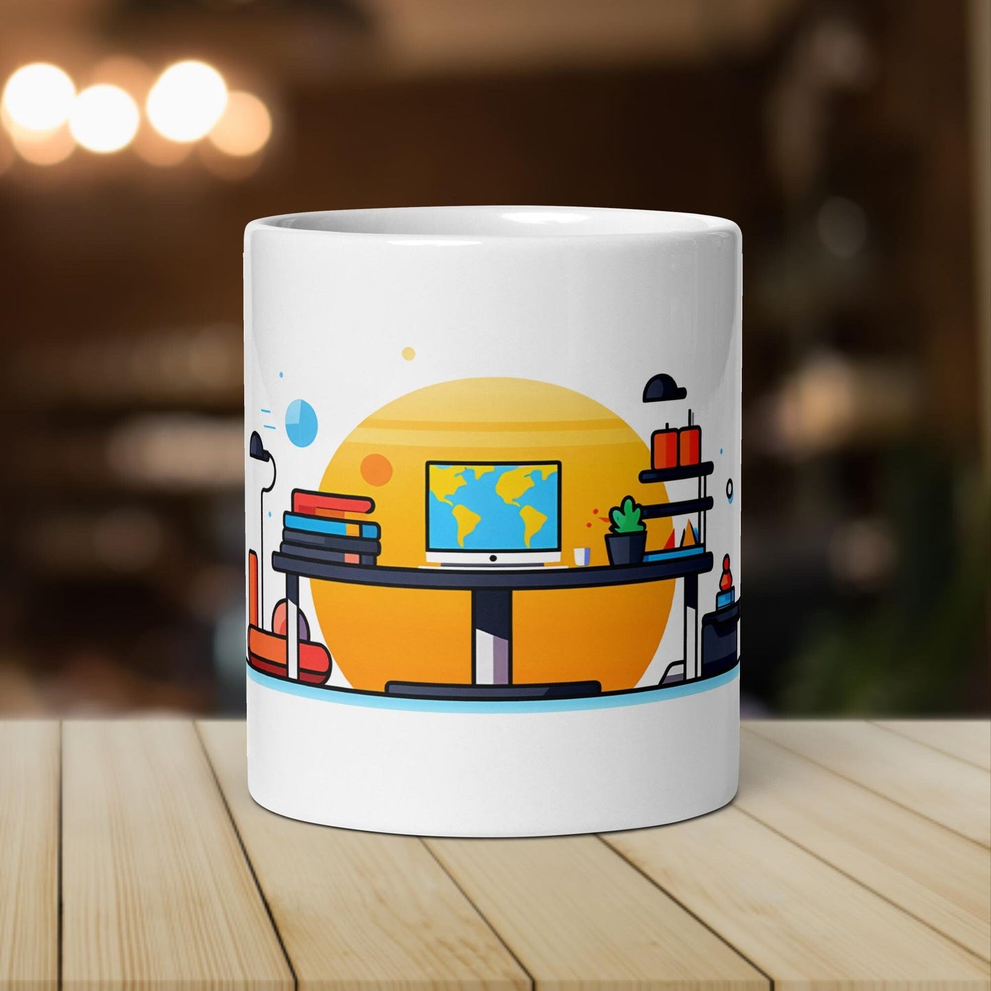 The Standing Desk | Funny Work Mug | Funny Coffee Mug | Gift For Coworker | Workplace Gift - Raiden Gate Design